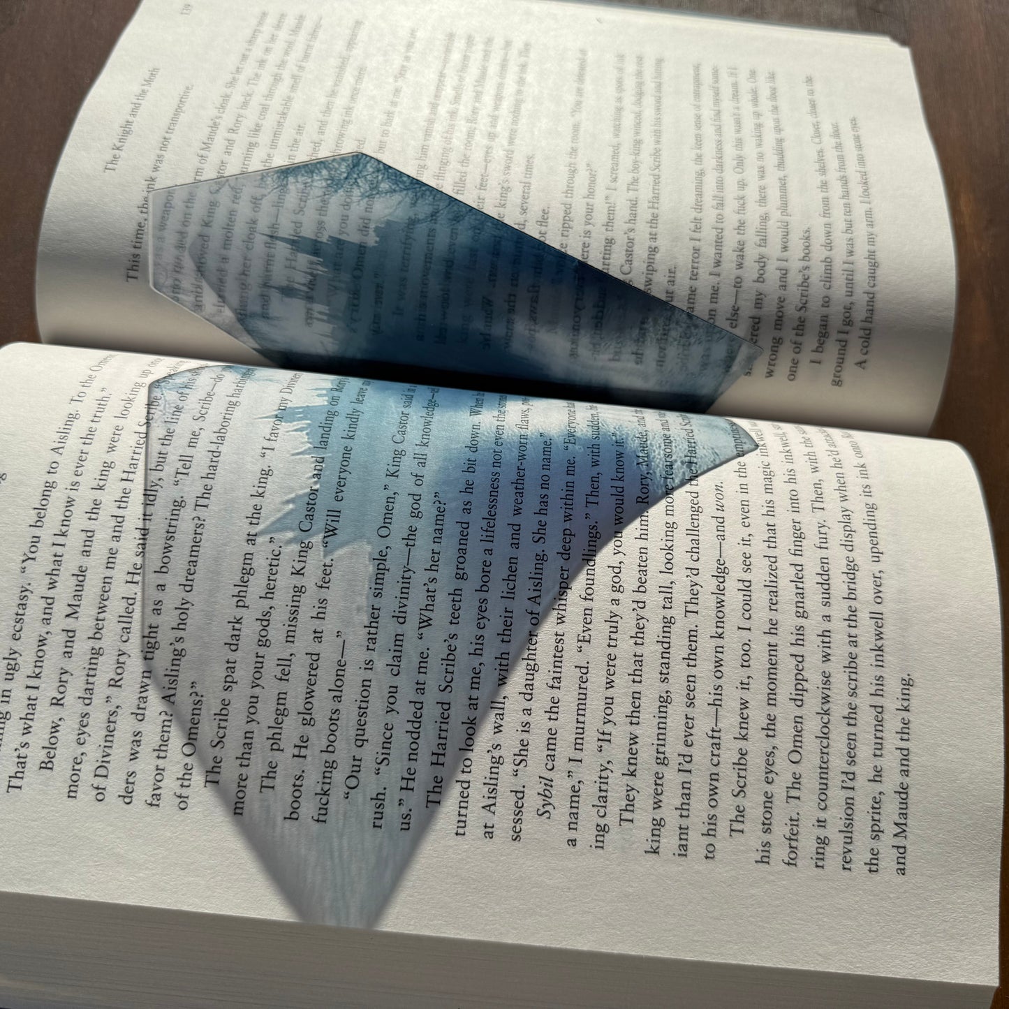 Gothic Castle Clear Coffin Bookmark