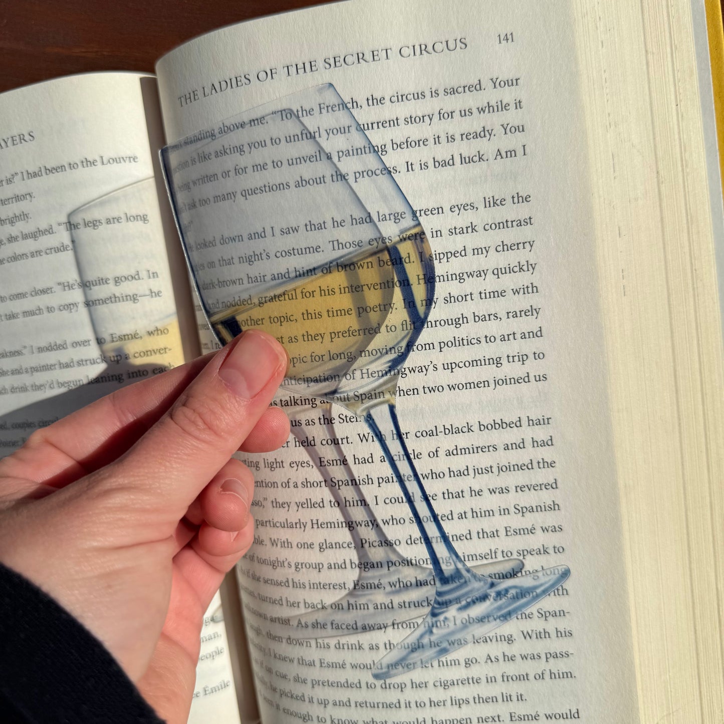Whie Wine Clear Bookmark