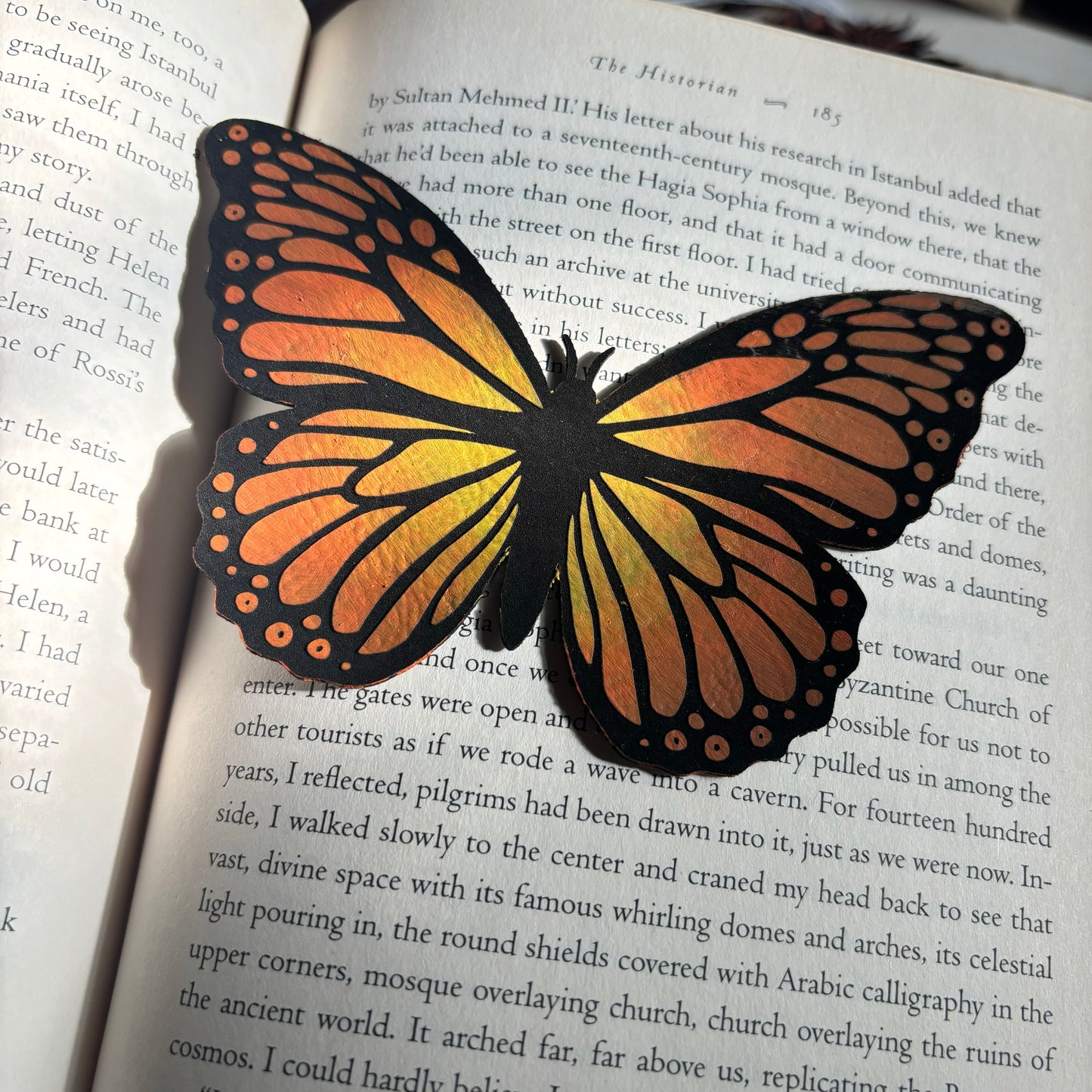 Butterfly Vegan Leather Bookmark