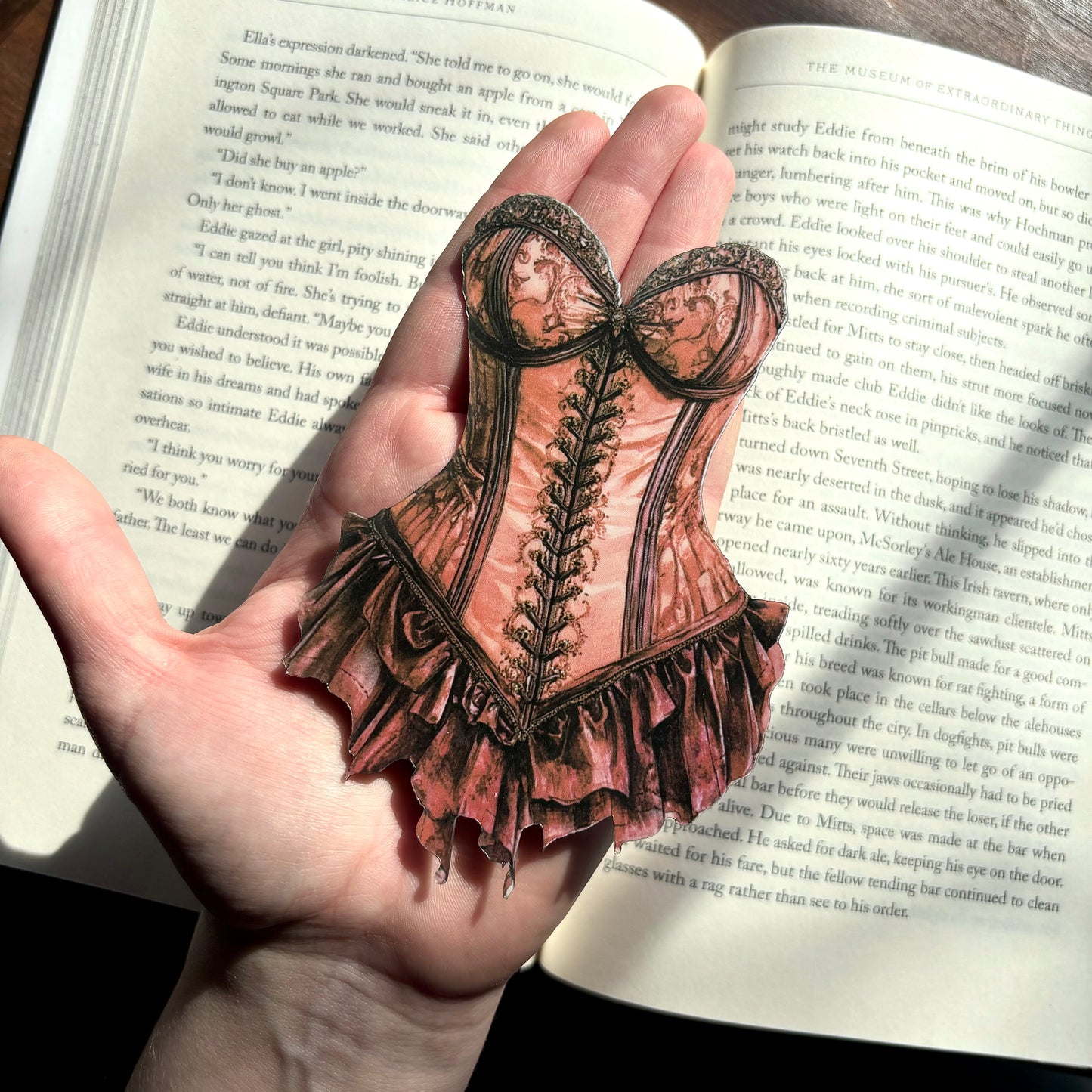 Brown Victorian Corset Bookmark