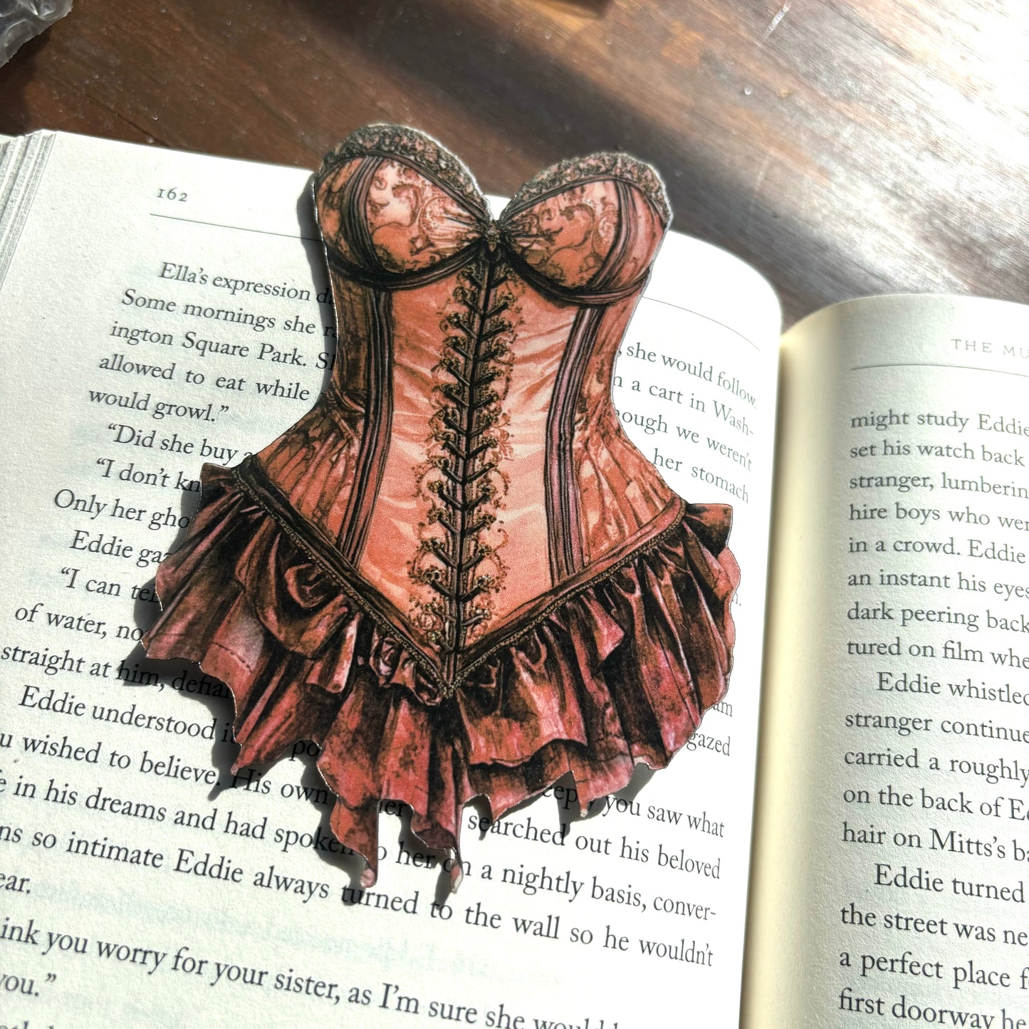 Brown Victorian Corset Bookmark