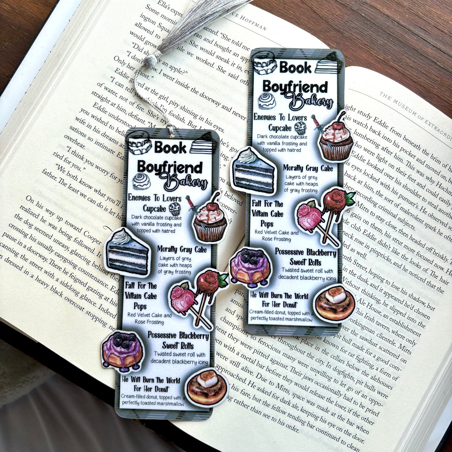 Dark Book Boyfriend Menu Bookmark