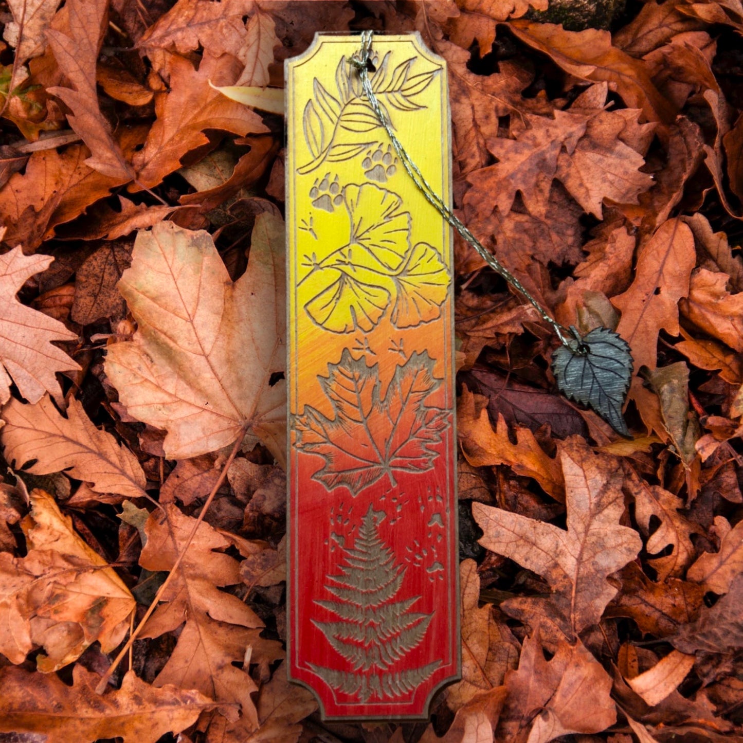 Forest Floor Wooden Bookmark