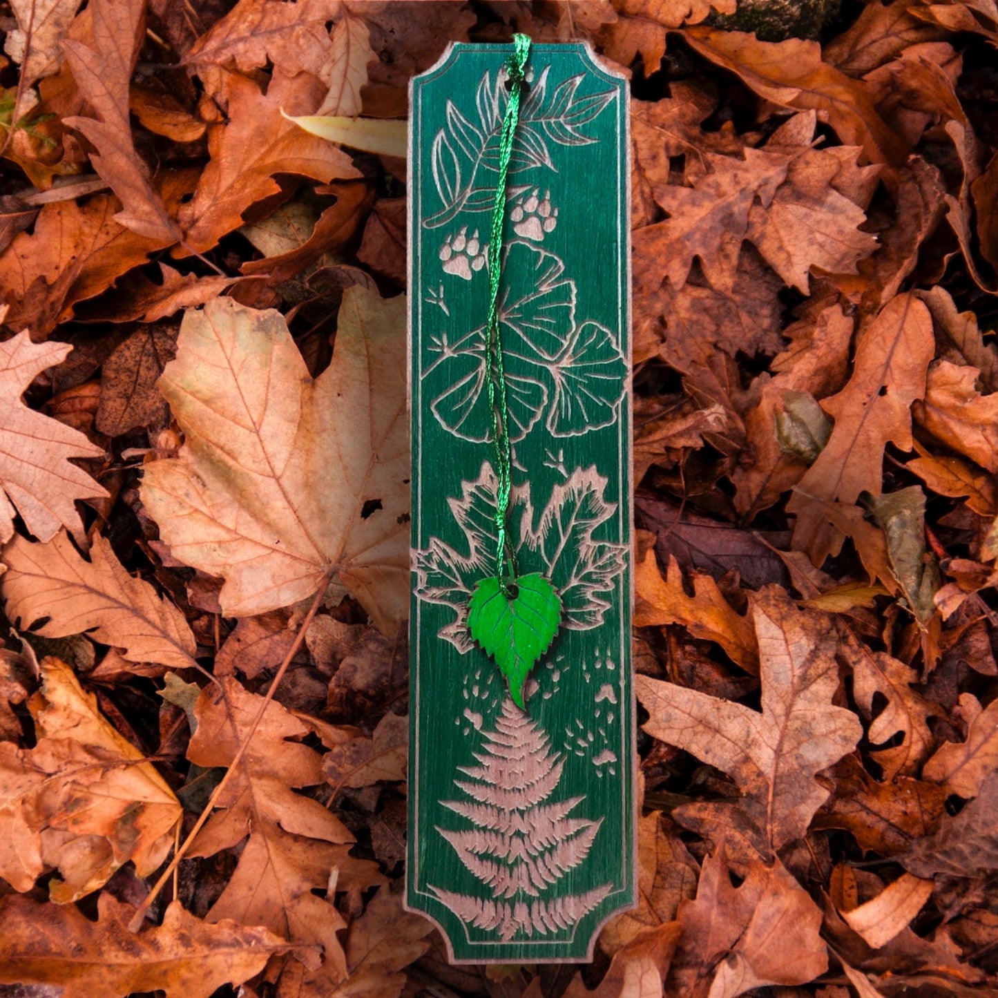Forest Floor Wooden Bookmark