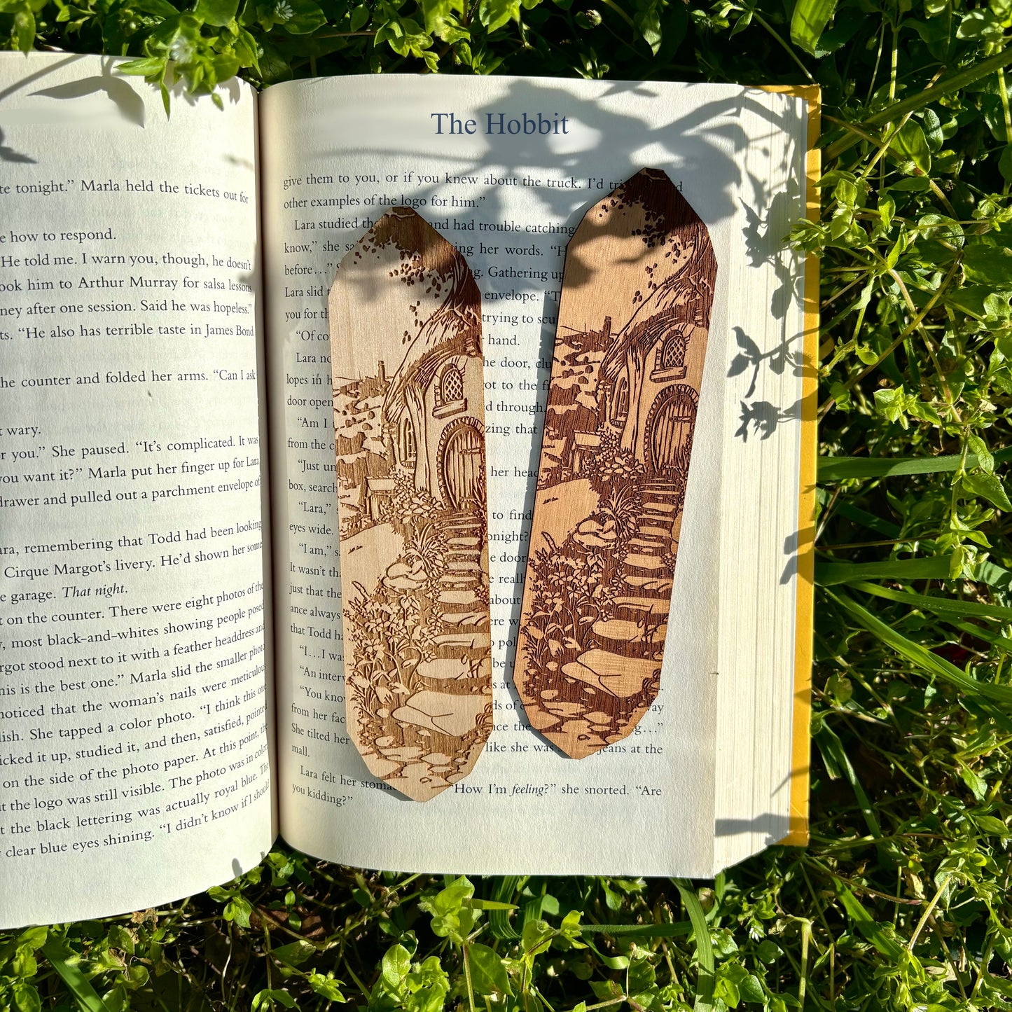 Halfling Home Wooden Bookmark