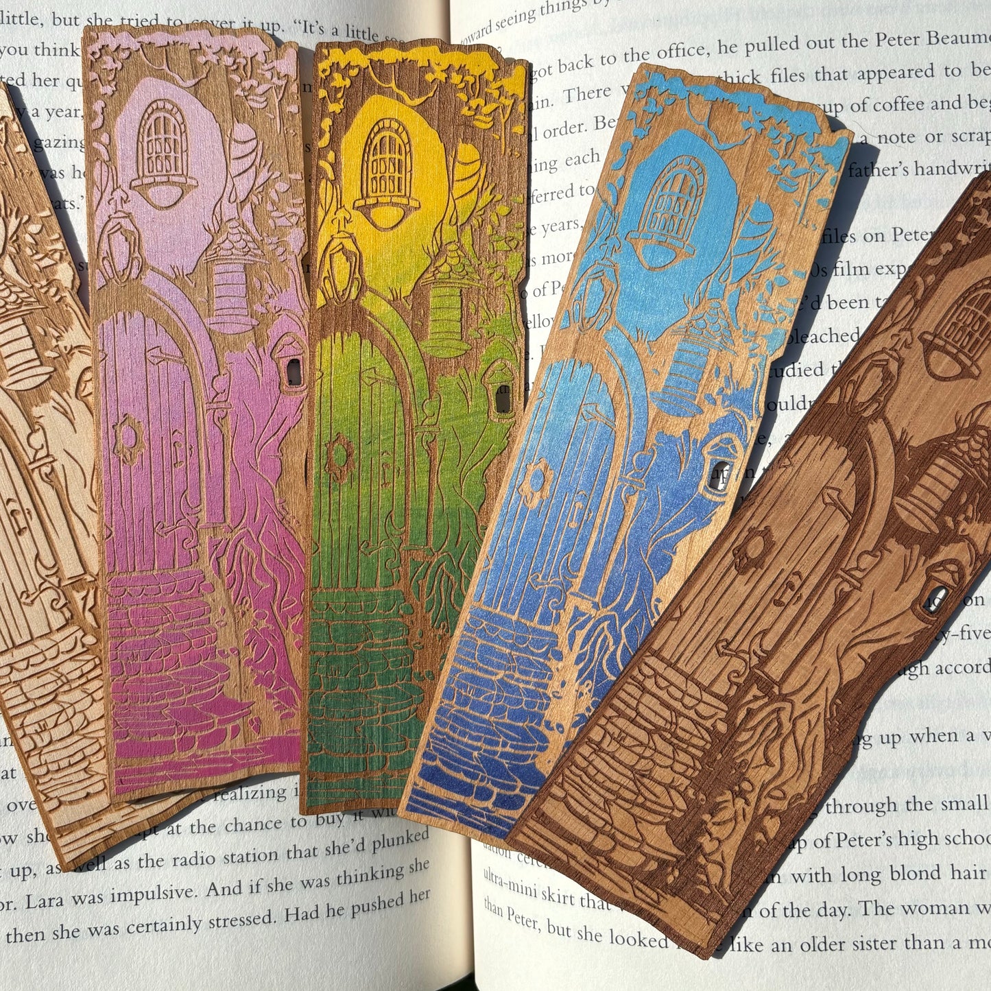 Fairy Door Wooden Bookmark