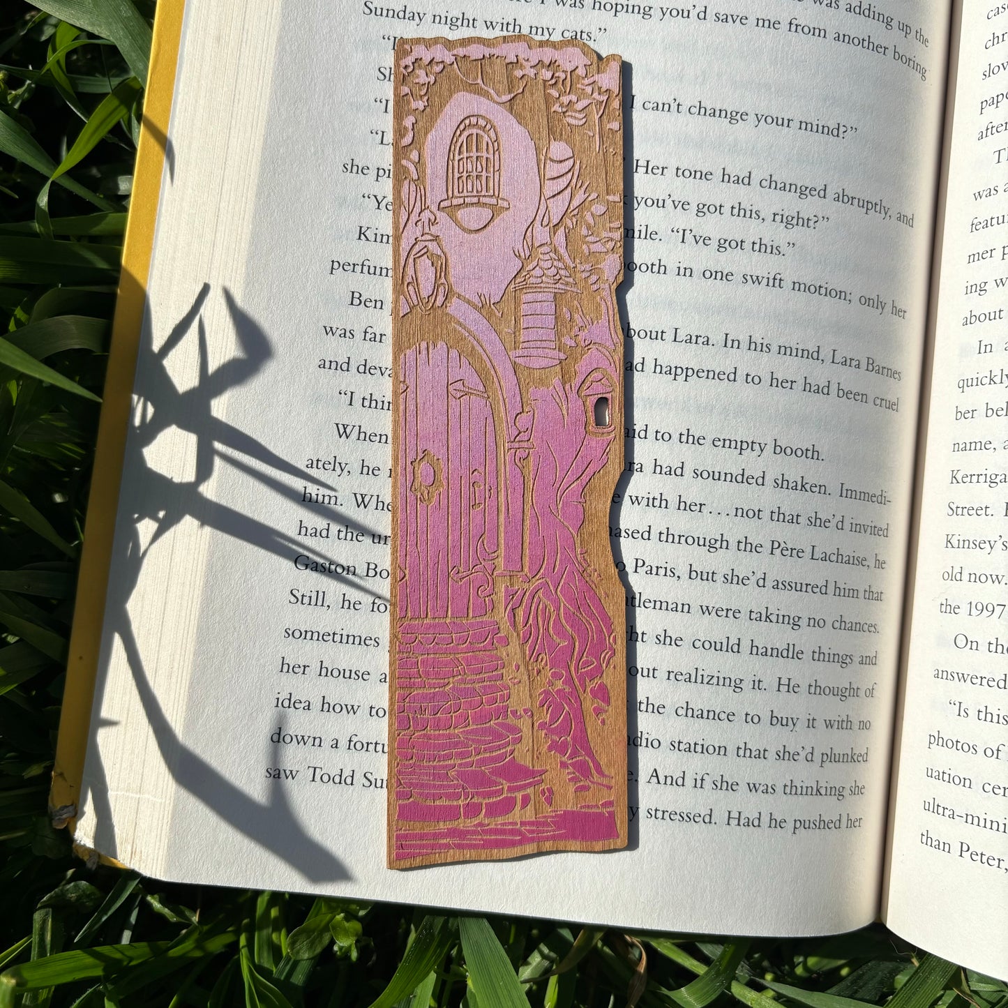 Fairy Door Wooden Bookmark