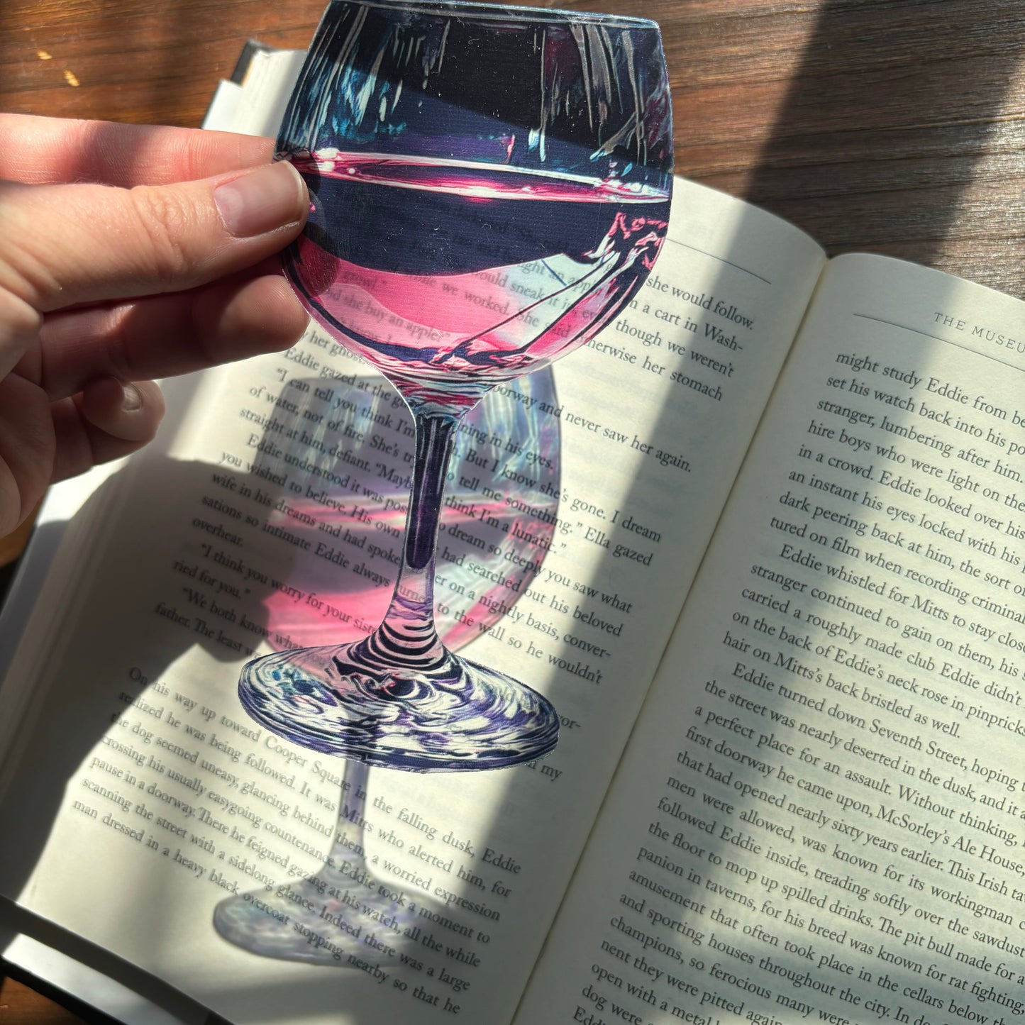Wine Glass Transparent Bookmark