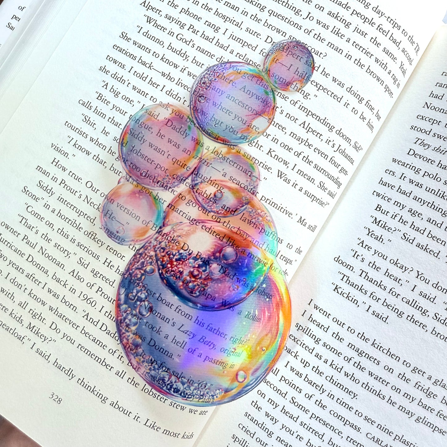 Bubbles Transparent Bookmark