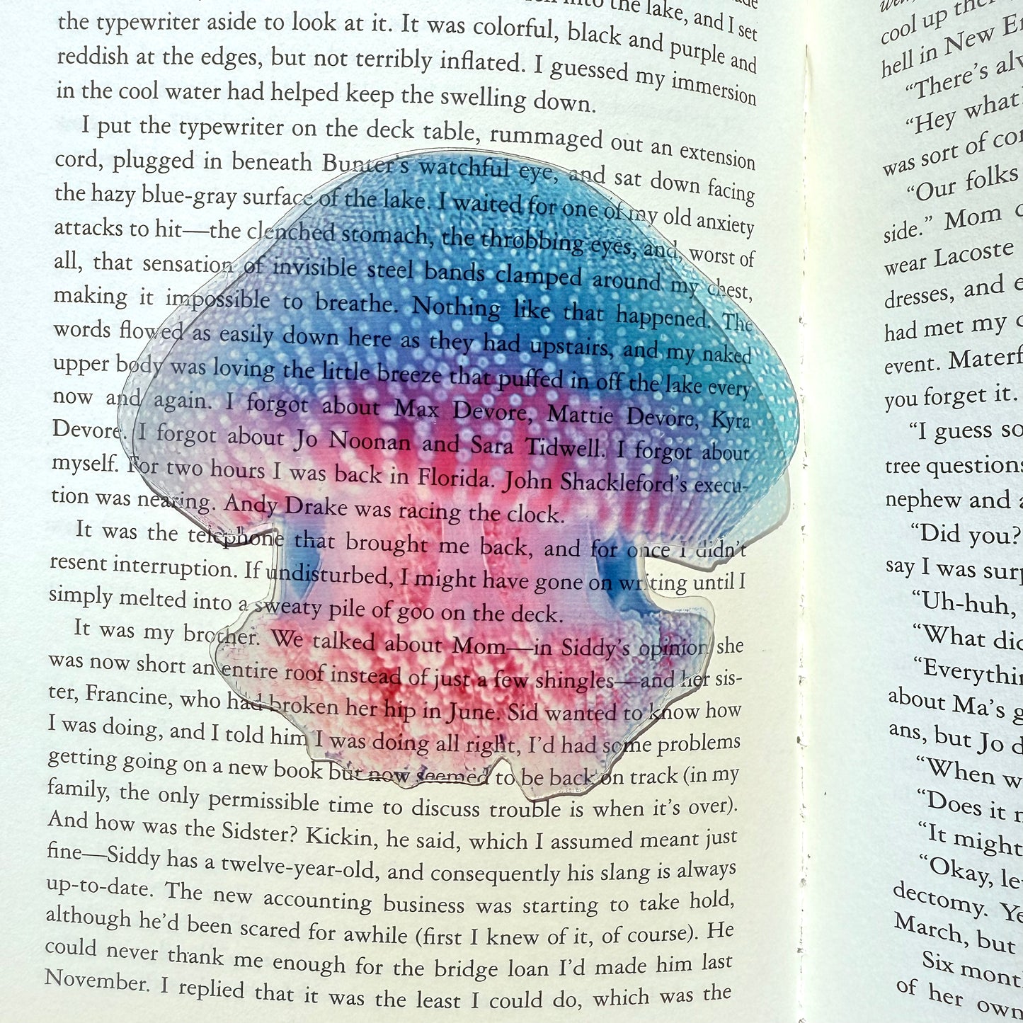 Moon Jellyfish Transparent Bookmark