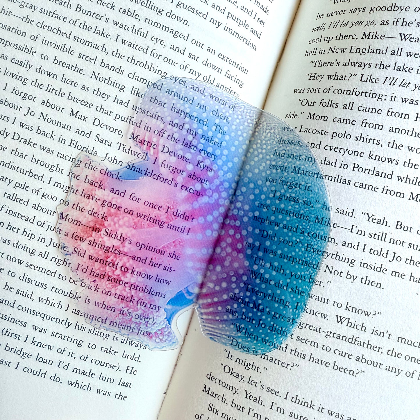 Moon Jellyfish Transparent Bookmark