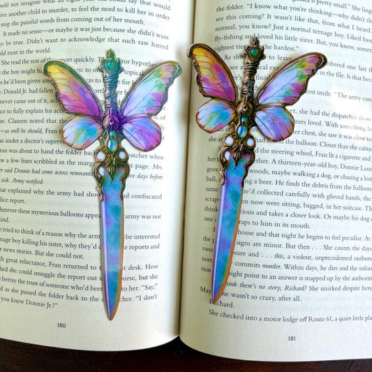 Butterfly Dagger Paper Bookmark