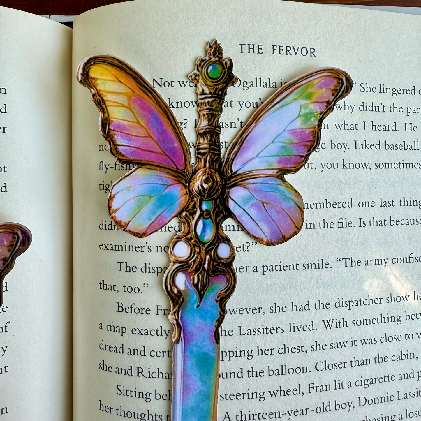 Butterfly Dagger Paper Bookmark