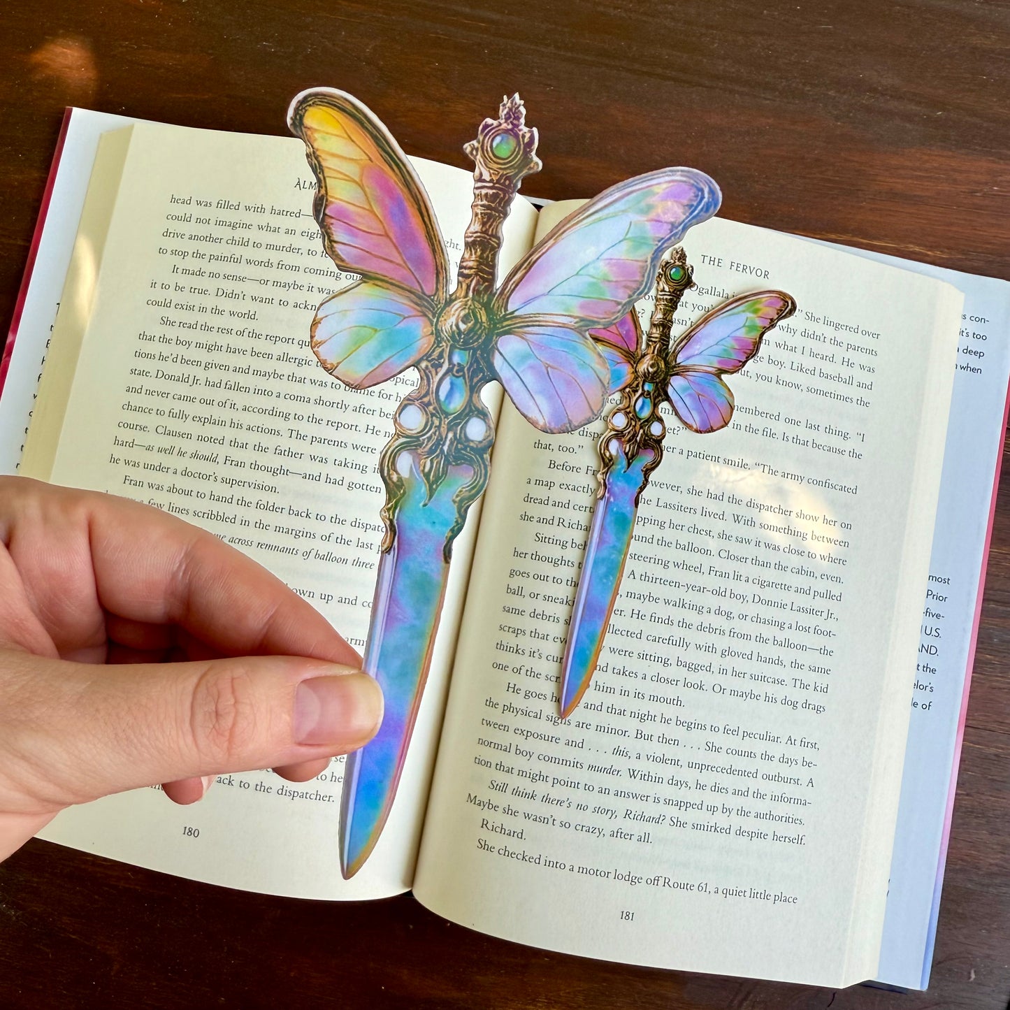 Butterfly Dagger Paper Bookmark
