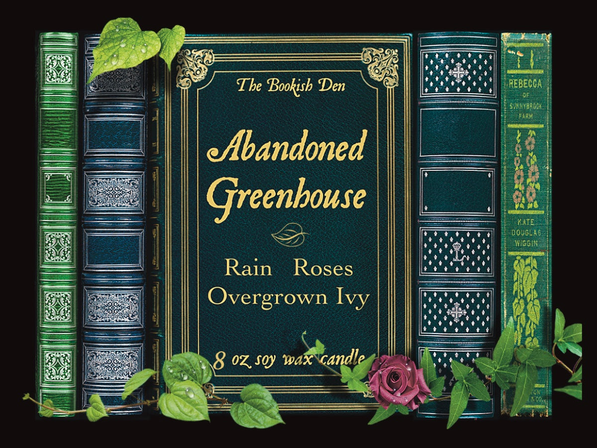 Abandoned Greenhouse Reading Candle