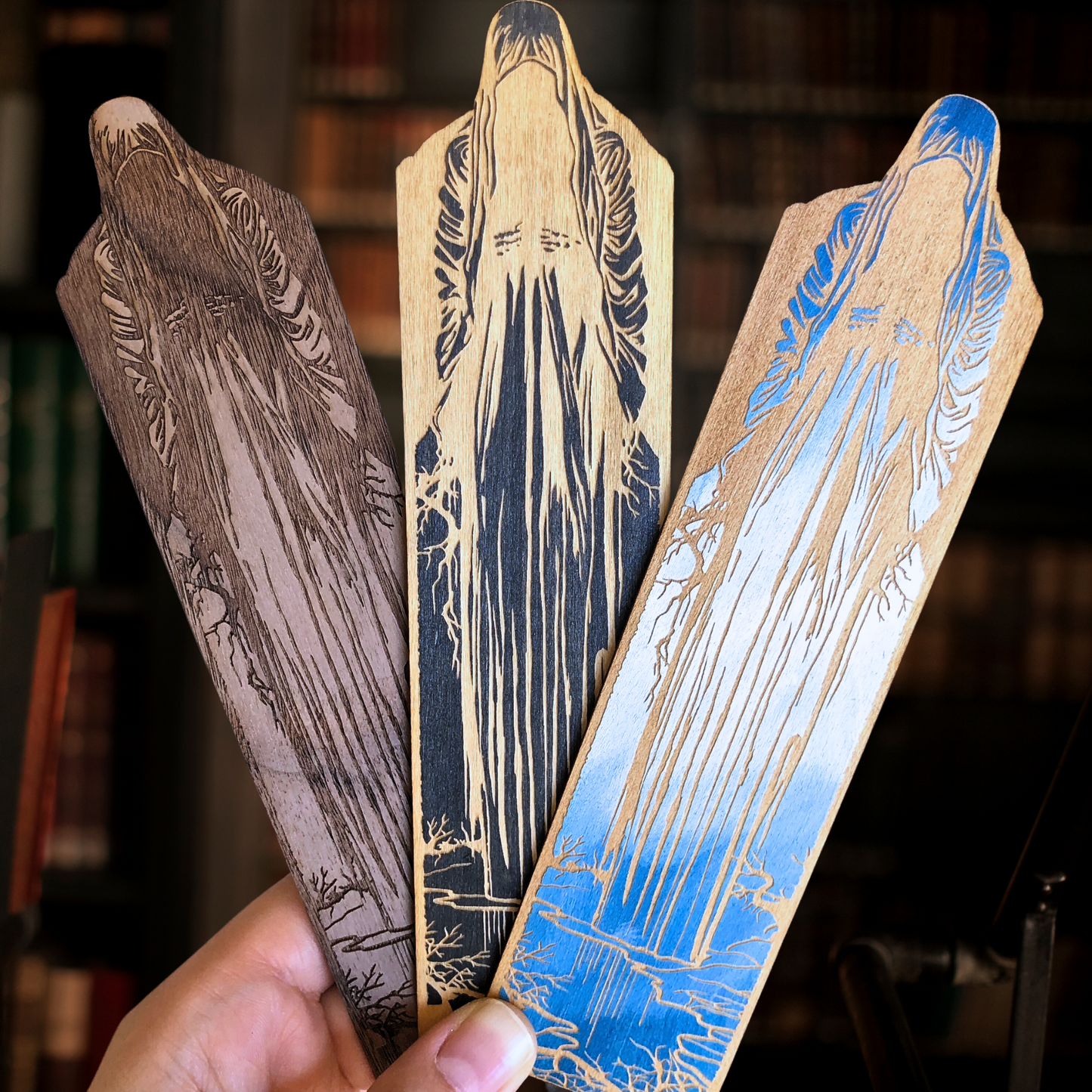 Ghost by the River Wooden Bookmark