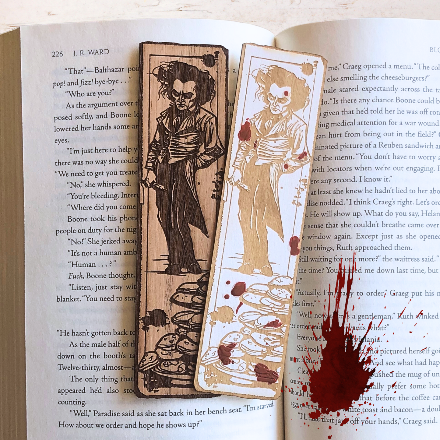 Demon Barber Wooden Bookmark