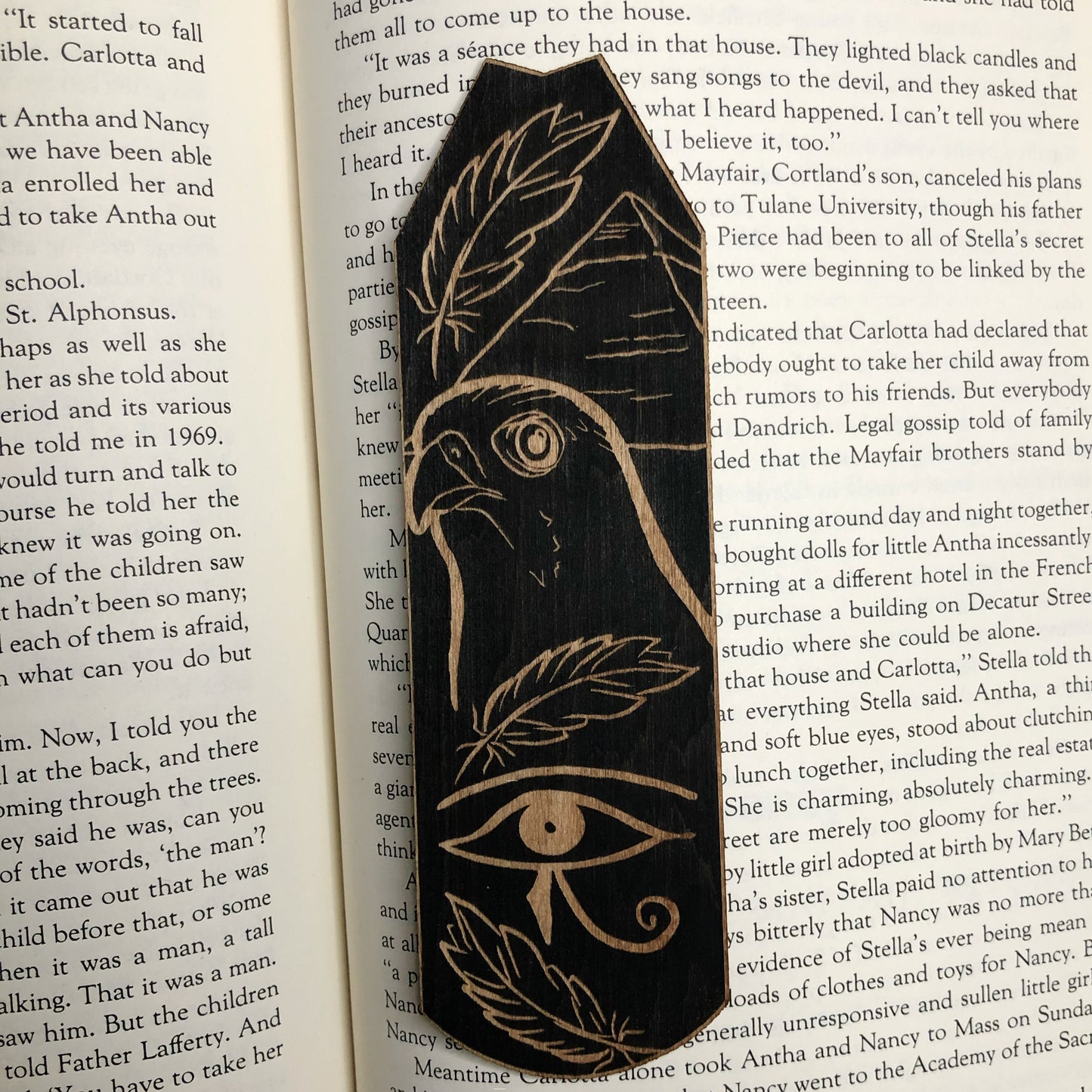 Horus Wooden Bookmark | Egyptian Mythology Bookmark