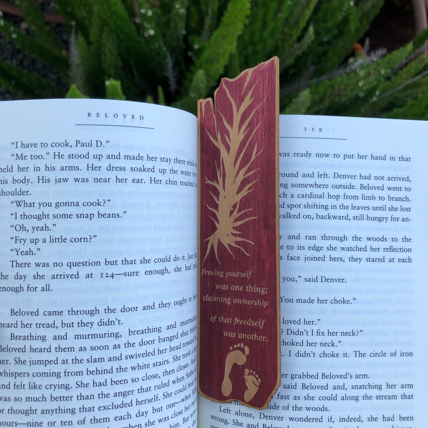 Toni Morrison Wooden Bookmark | Beloved Bookmark