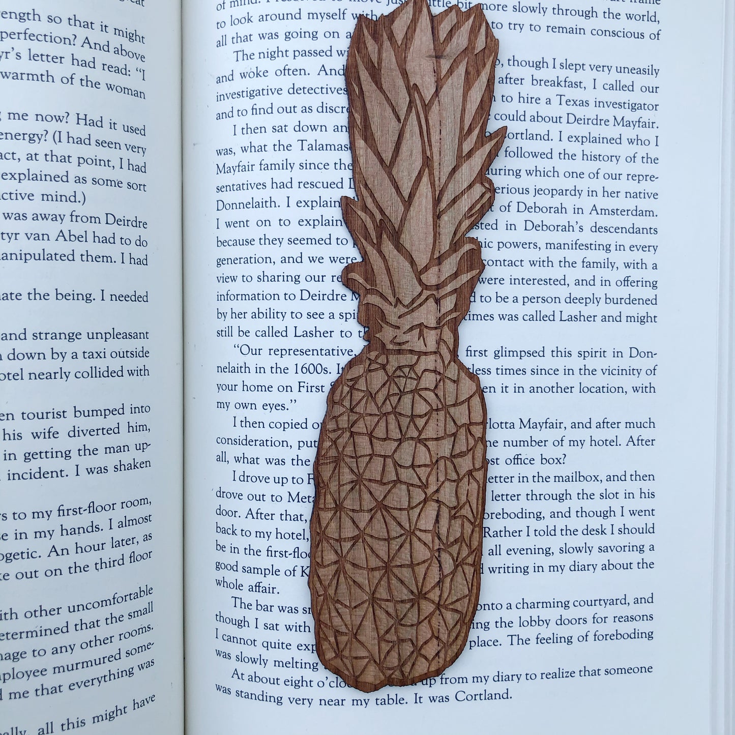 Pineapple Wooden Bookmark | Summer Reading Woodmark | Pineapple Bookmark | Bookish Gift