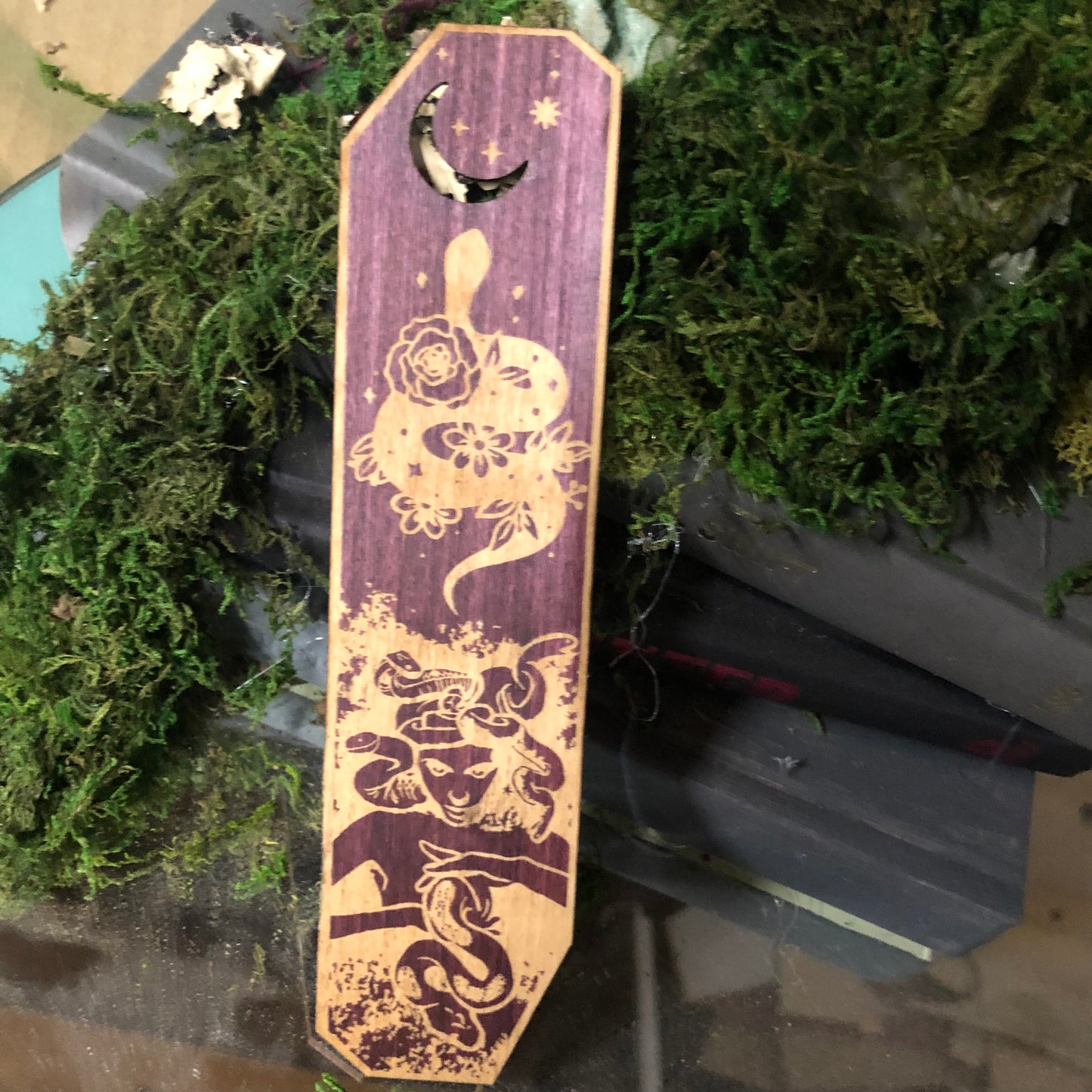 Medusa Wooden Bookmark