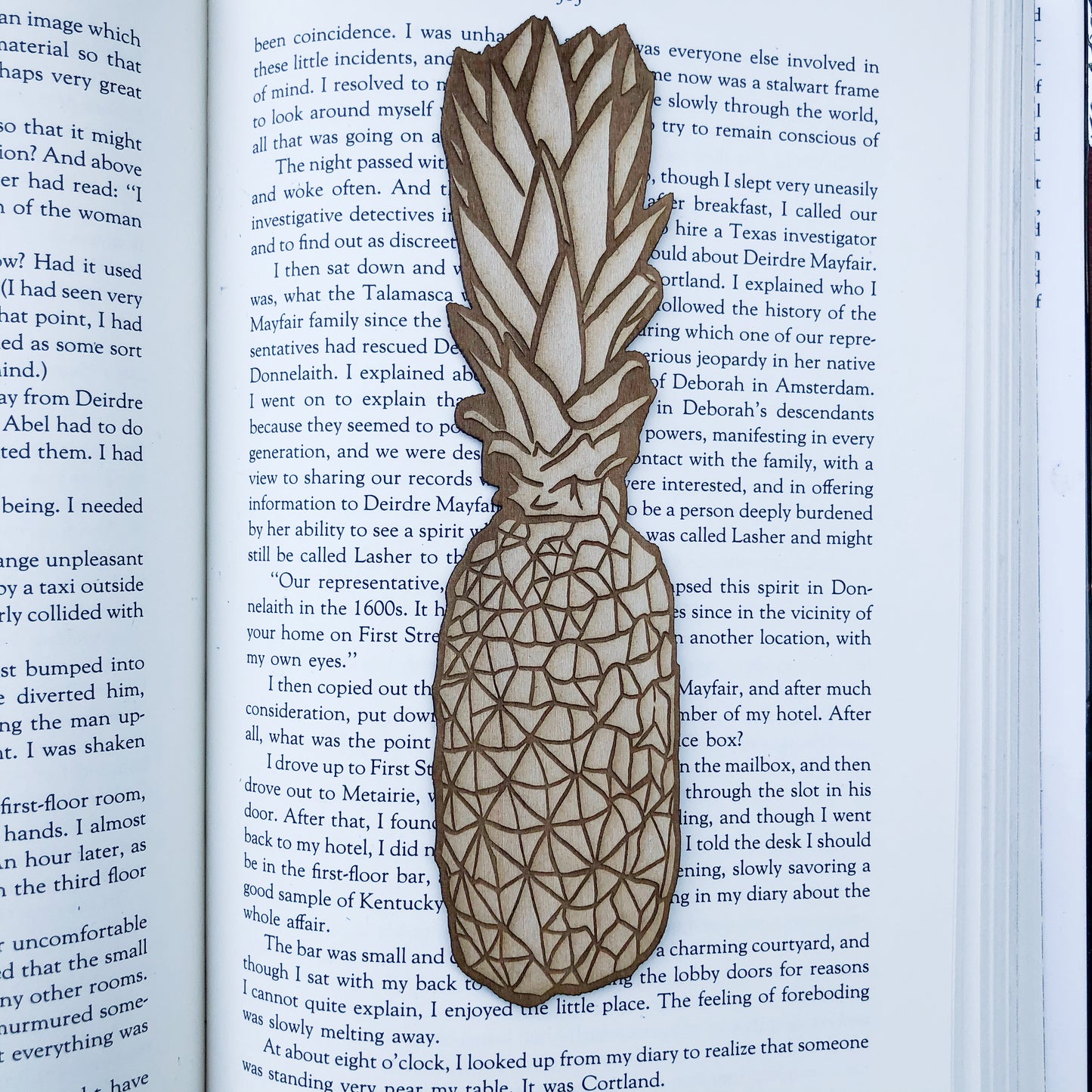 Pineapple Wooden Bookmark | Summer Reading Woodmark | Pineapple Bookmark | Bookish Gift
