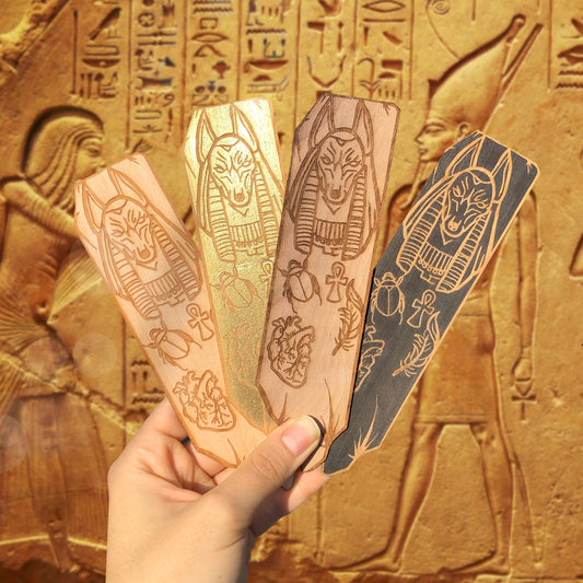 Anubis Wooden Bookmark | God of the Dead Bookmark