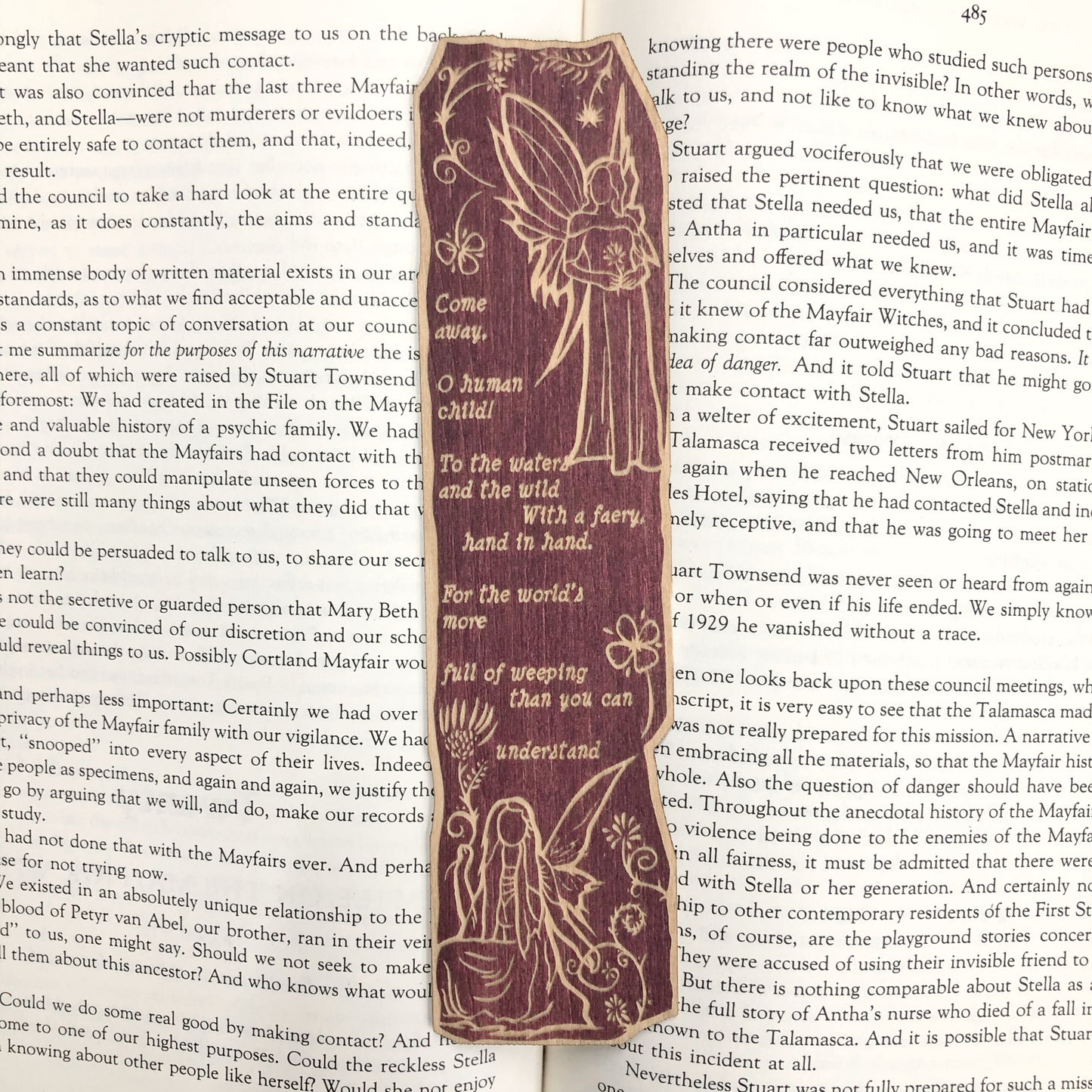 Fairy Wooden Bookmark