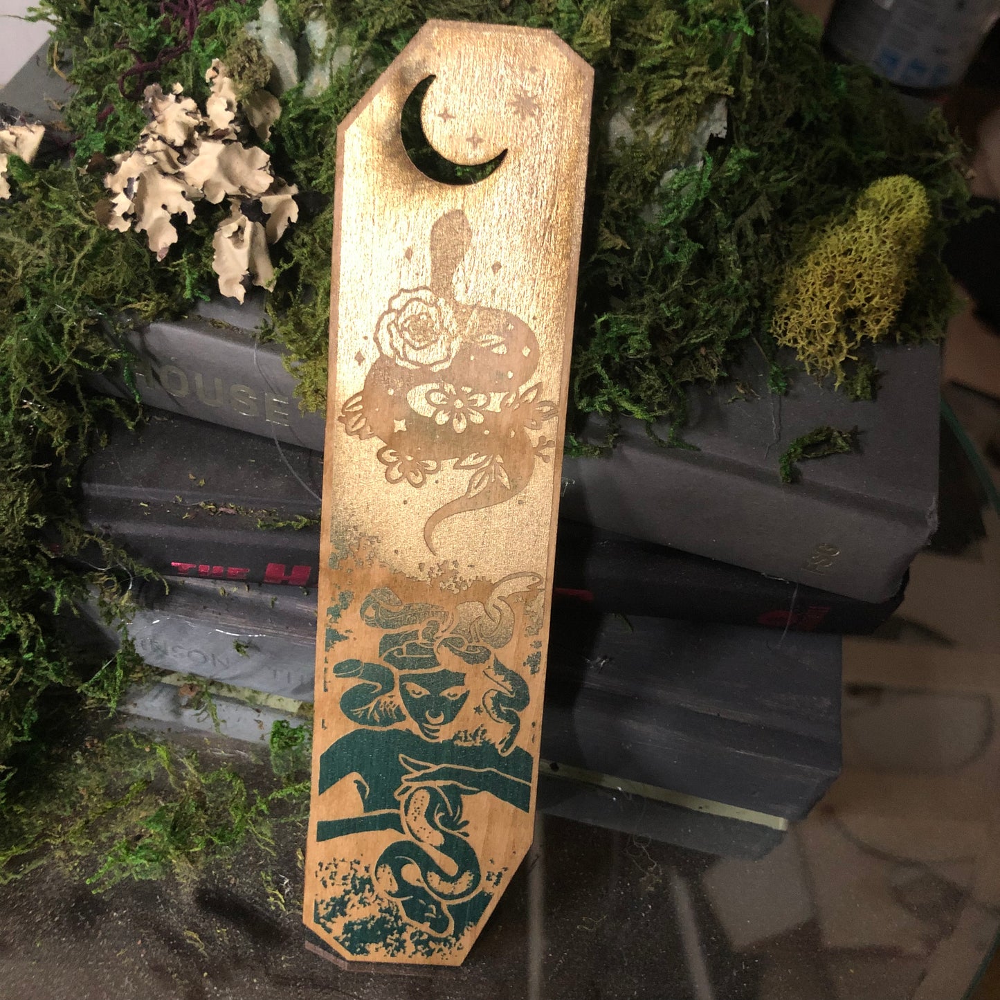 Medusa Wooden Bookmark
