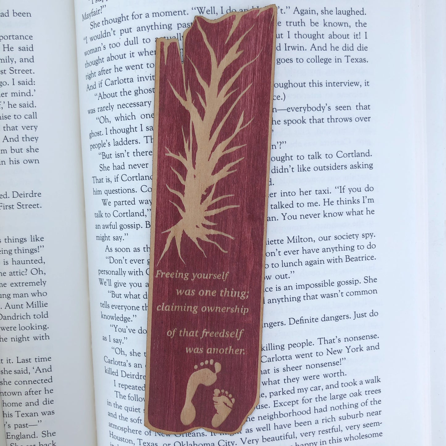 Toni Morrison Wooden Bookmark | Beloved Bookmark