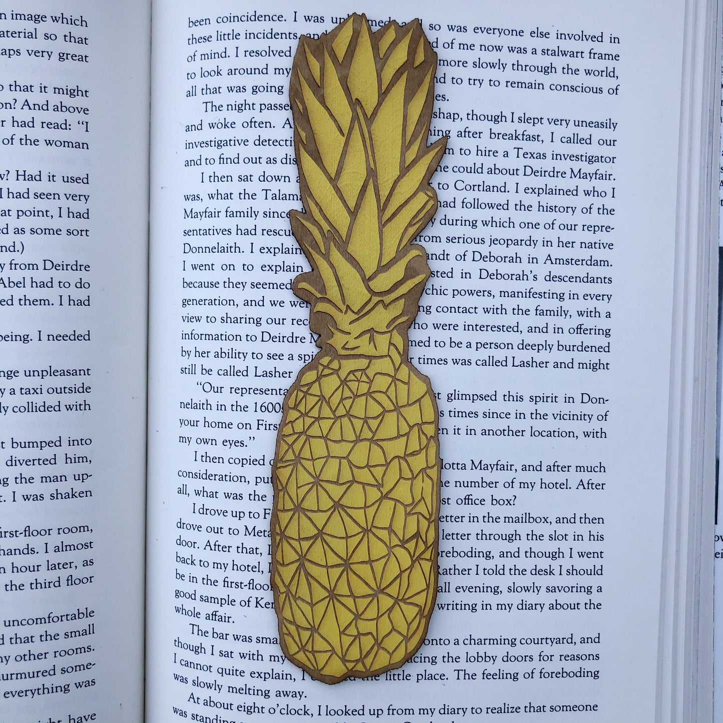 Pineapple Wooden Bookmark | Summer Reading Woodmark | Pineapple Bookmark | Bookish Gift