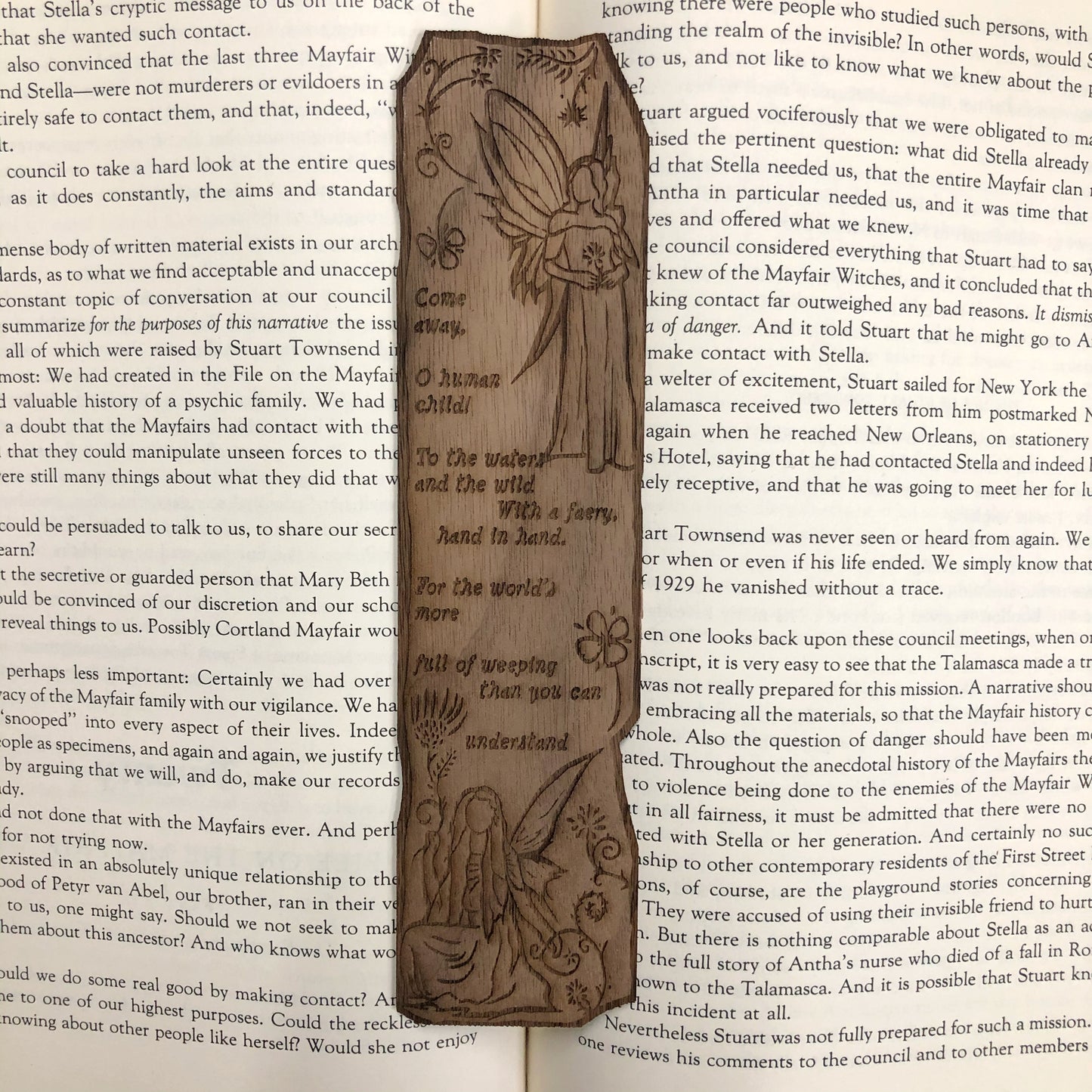 Fairy Wooden Bookmark