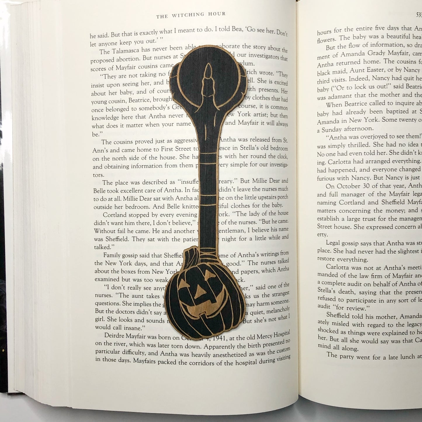 Halloweentown Wooden Bookmark