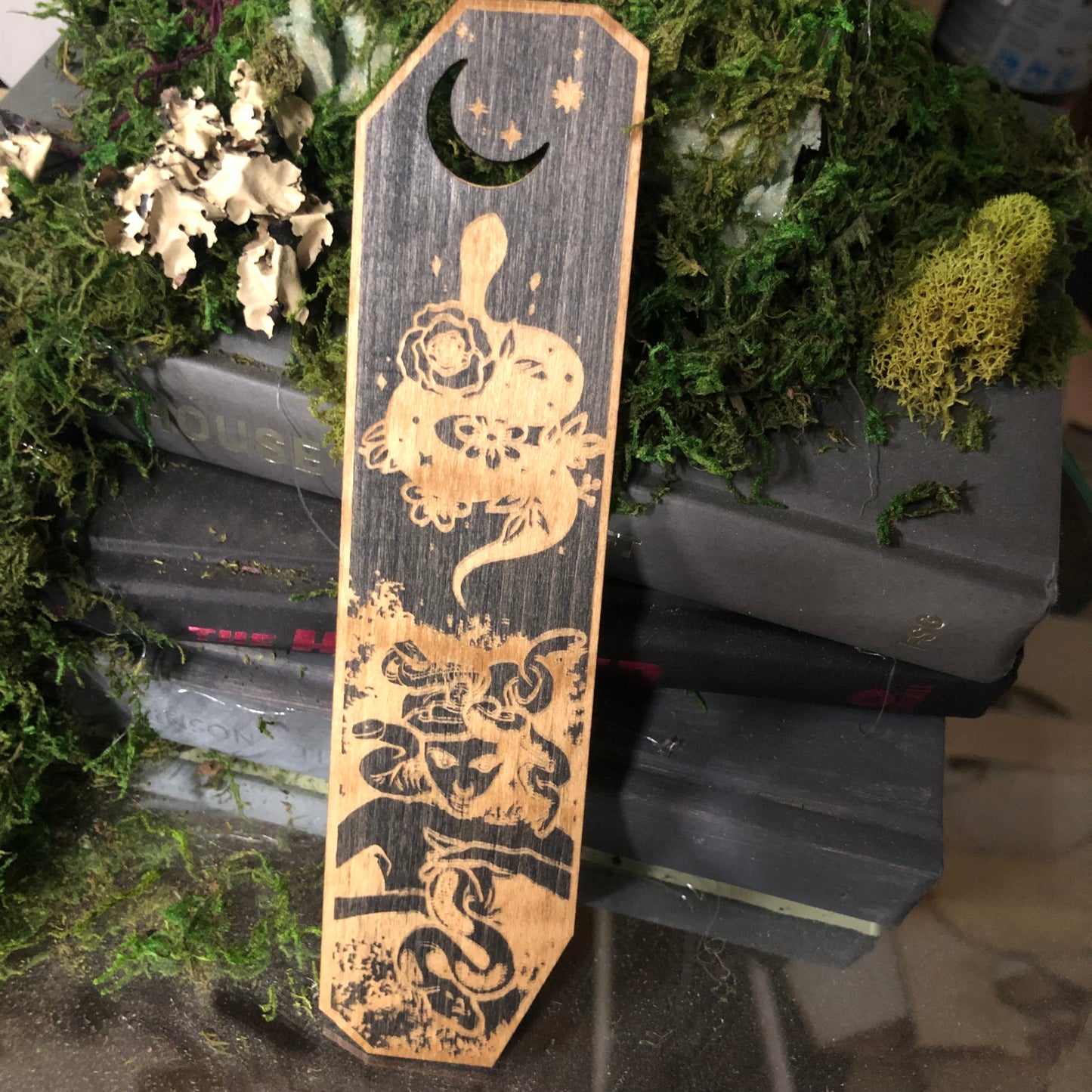 Medusa Wooden Bookmark