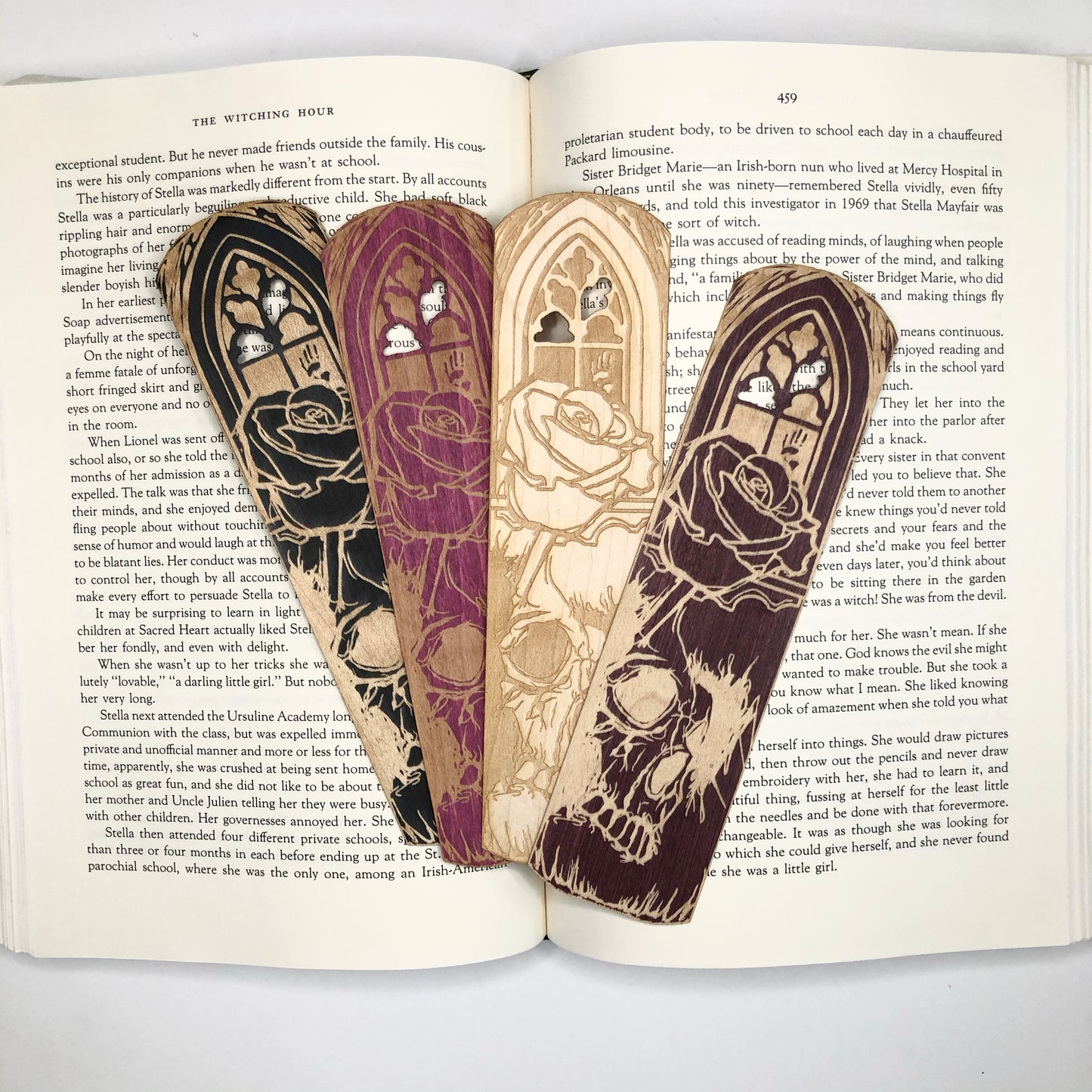 Gothic Romance Wooden Bookmark