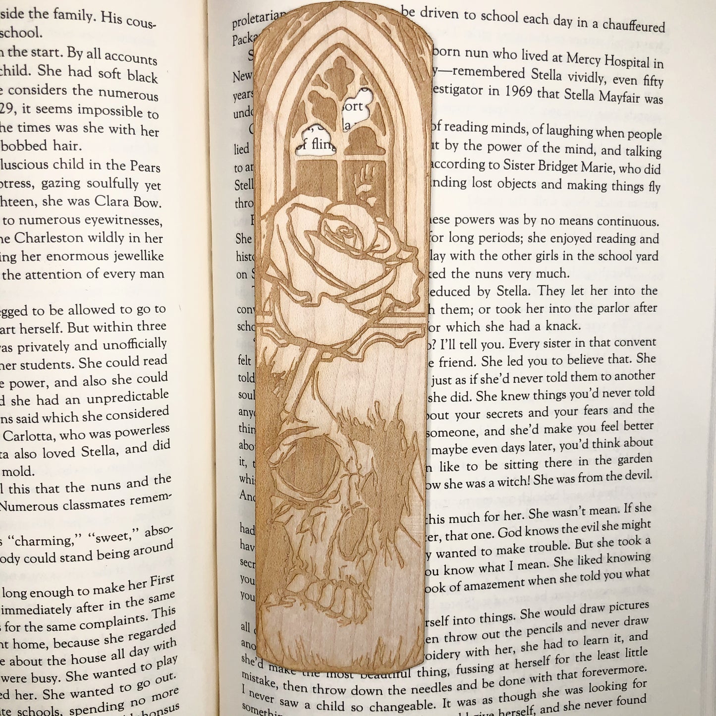Gothic Romance Wooden Bookmark