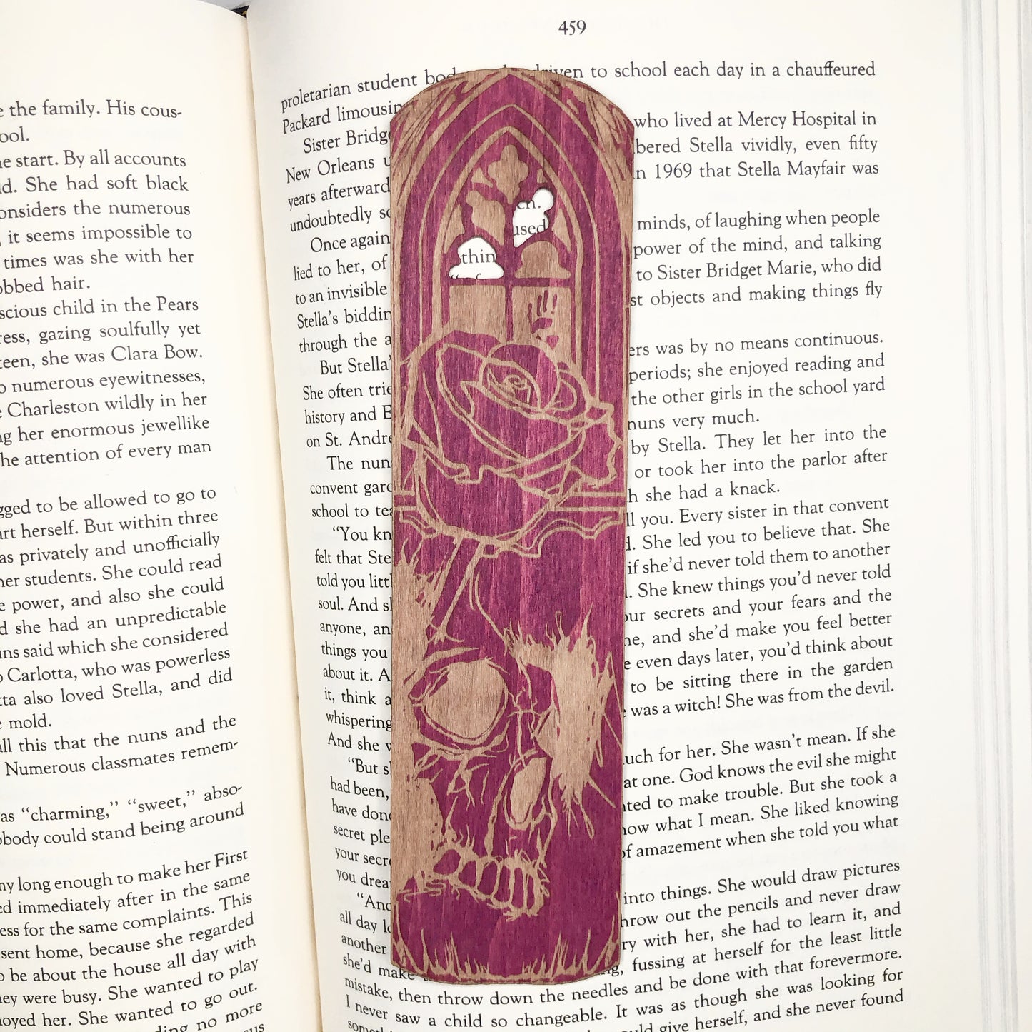 Gothic Romance Wooden Bookmark