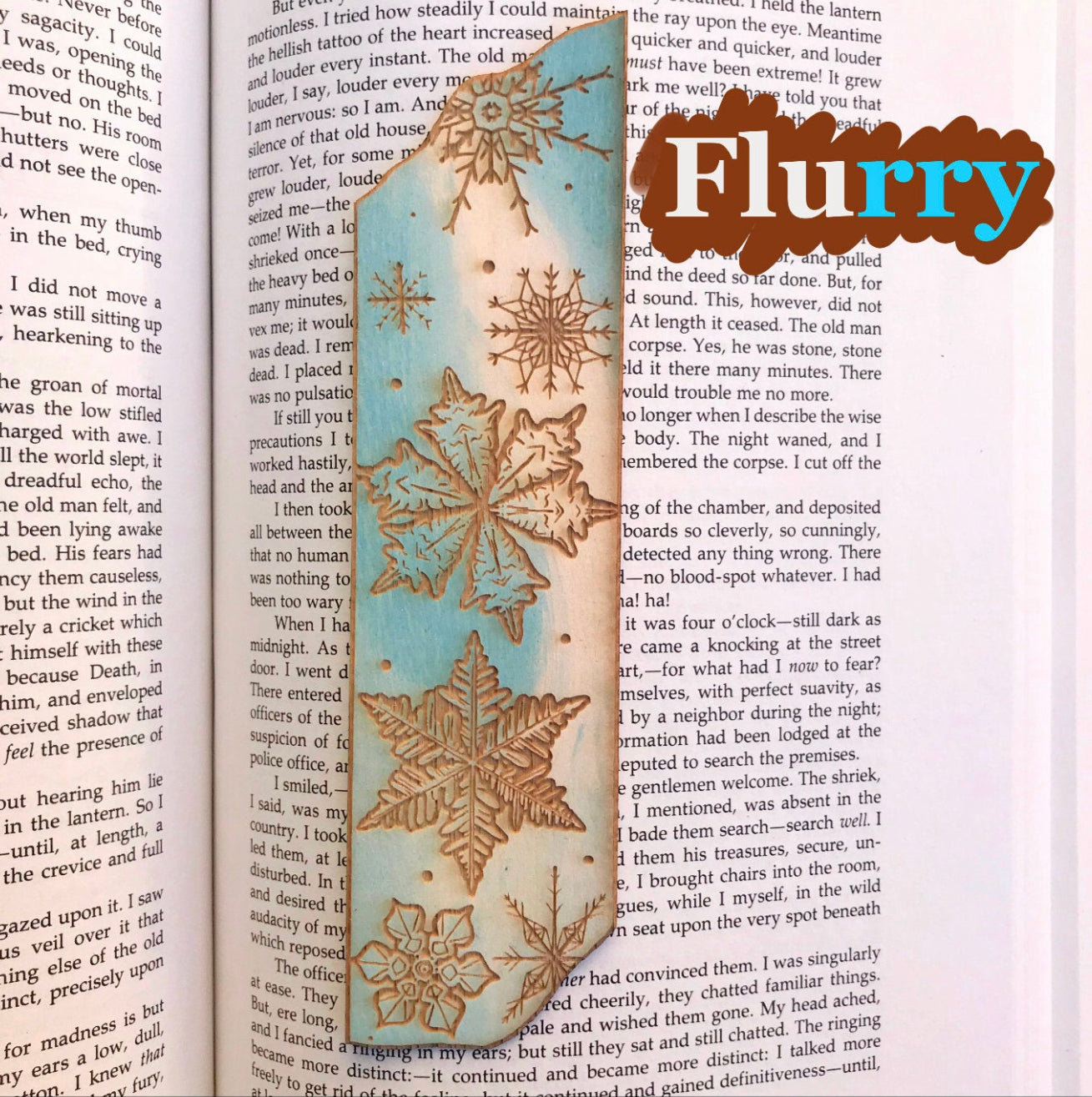 Snowflake Wooden Bookmark