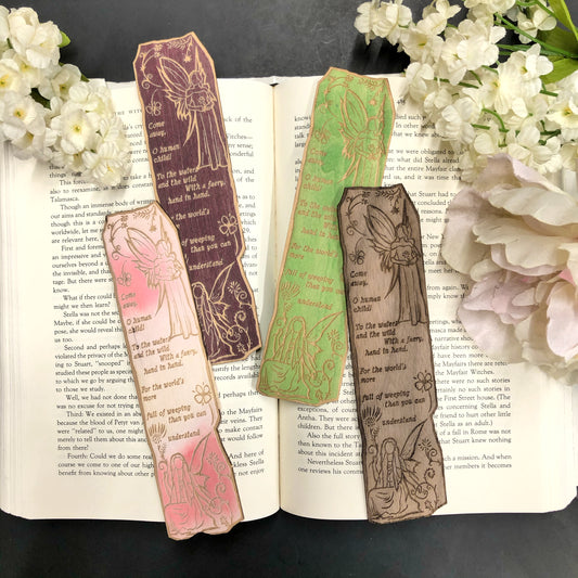 Fairy Wooden Bookmark