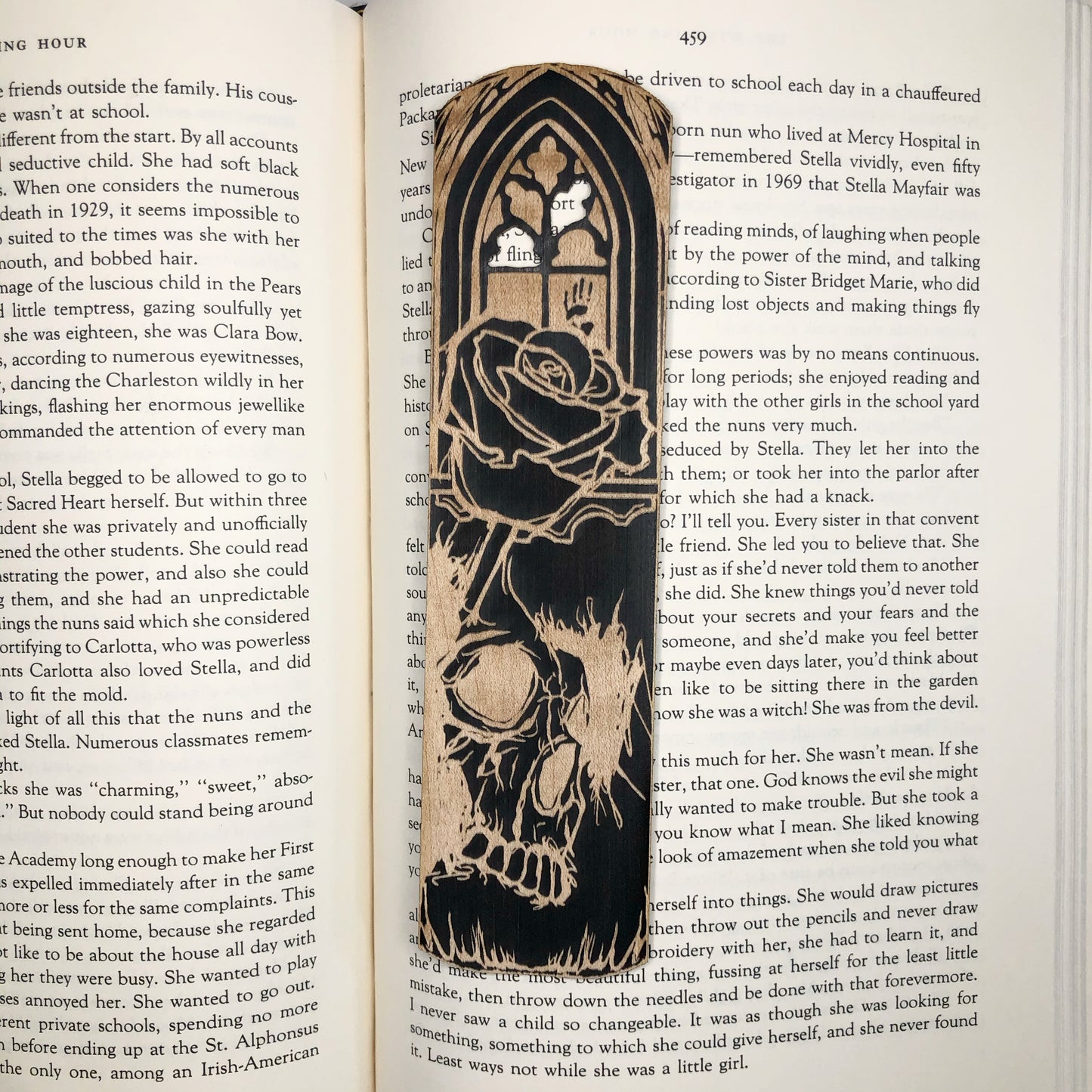 Gothic Romance Wooden Bookmark