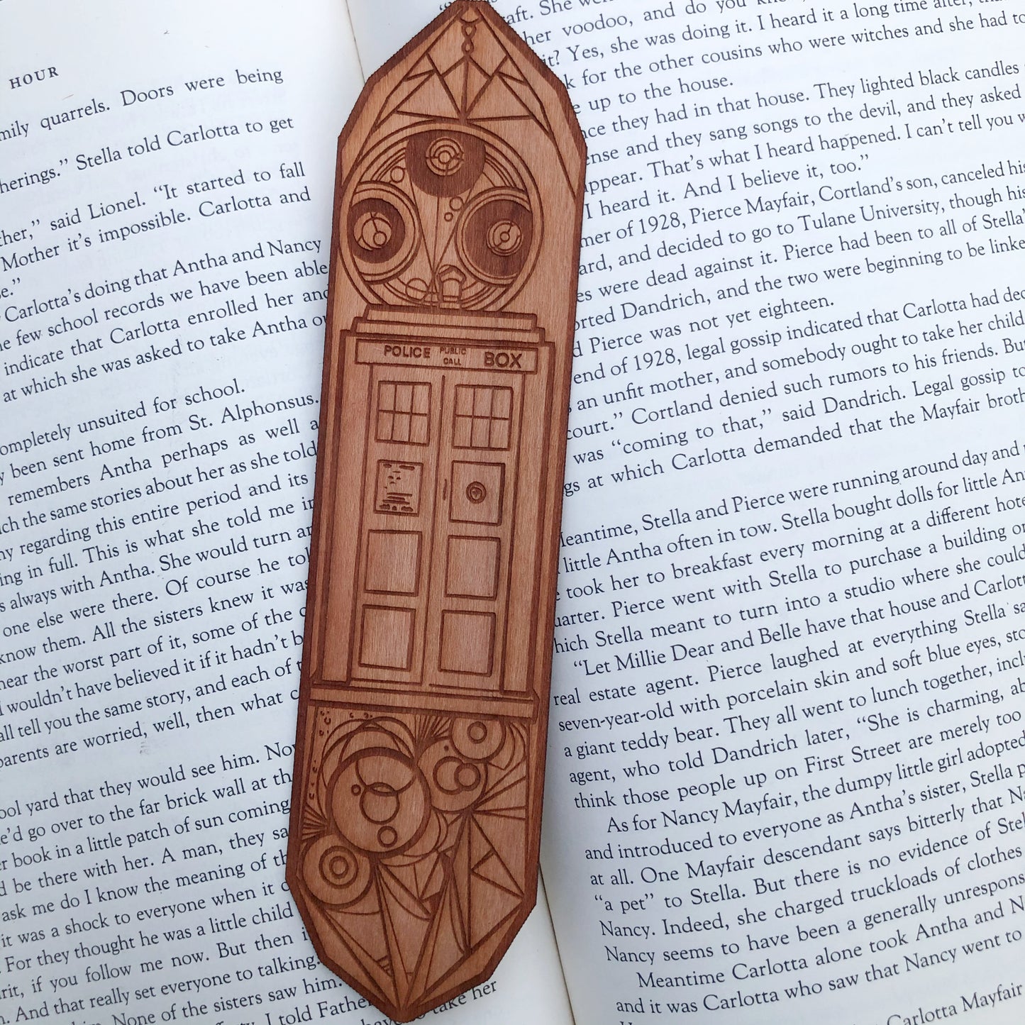 Timey Wimey Wooden Bookmark | Time Lord Bookmark