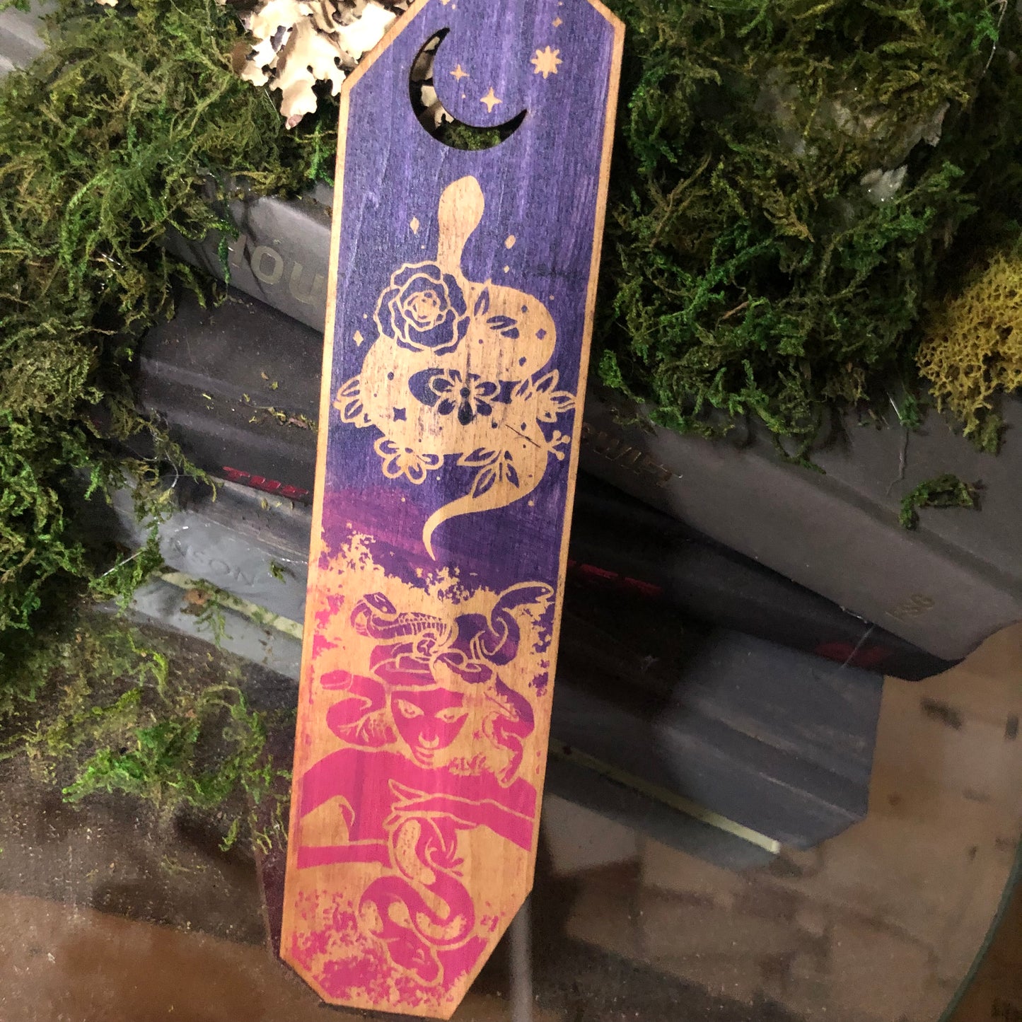 Medusa Wooden Bookmark