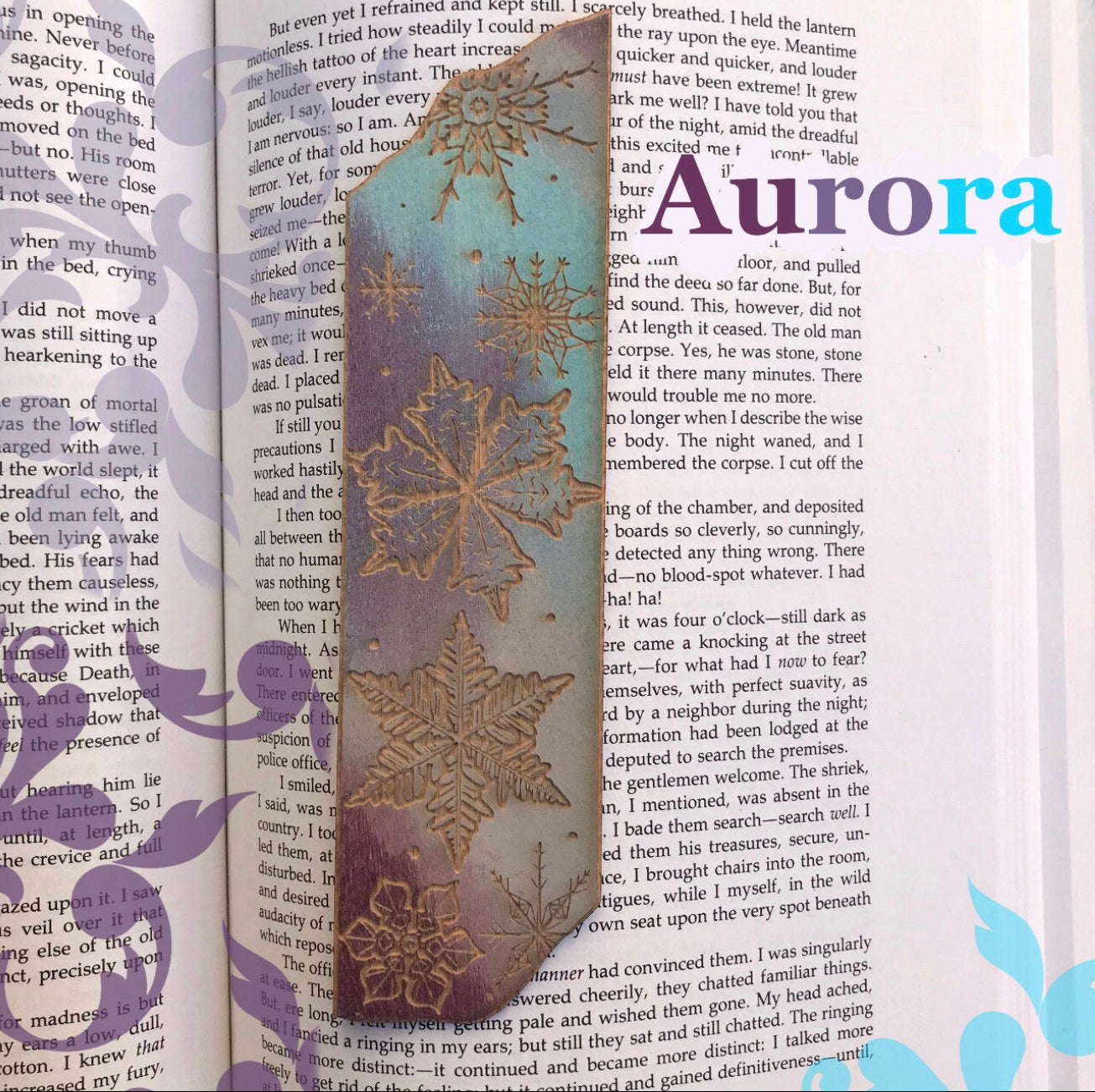 Snowflake Wooden Bookmark