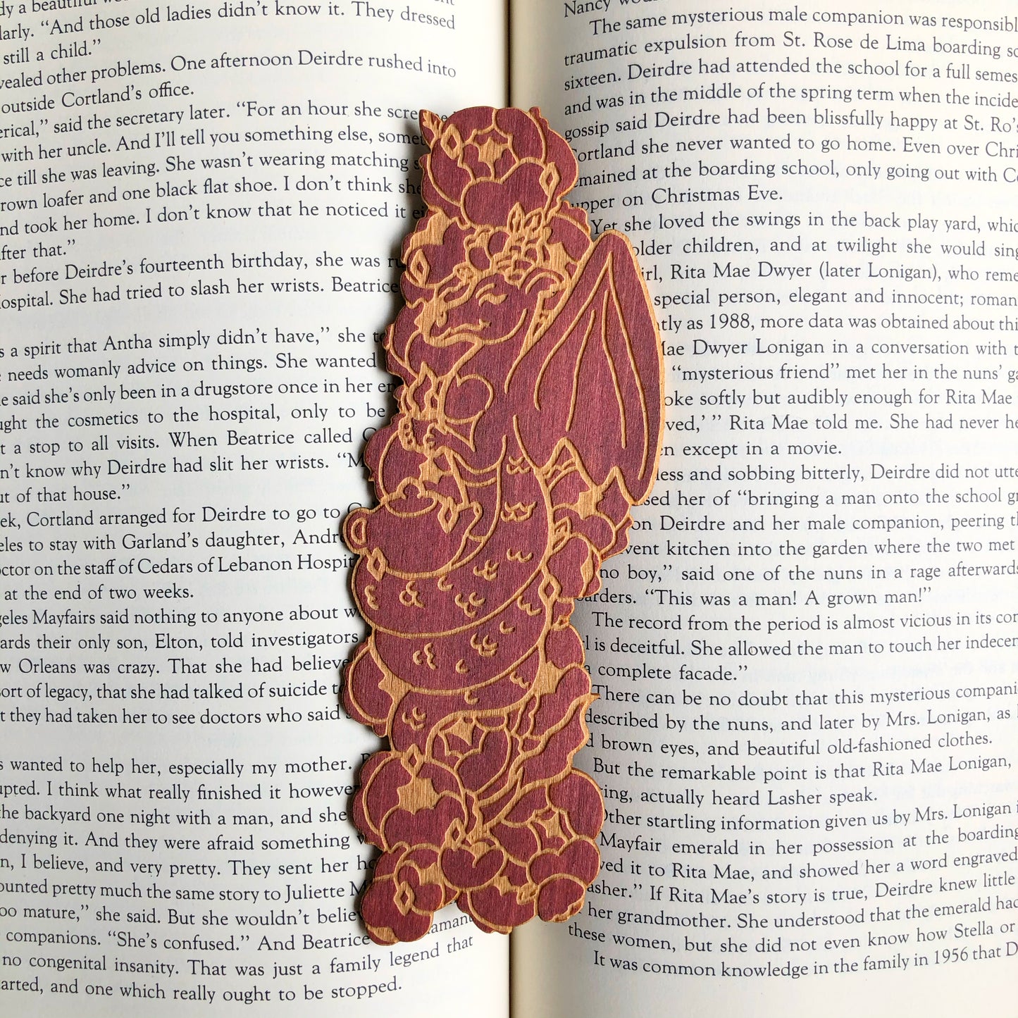 Tea Dragon Wooden Bookmark