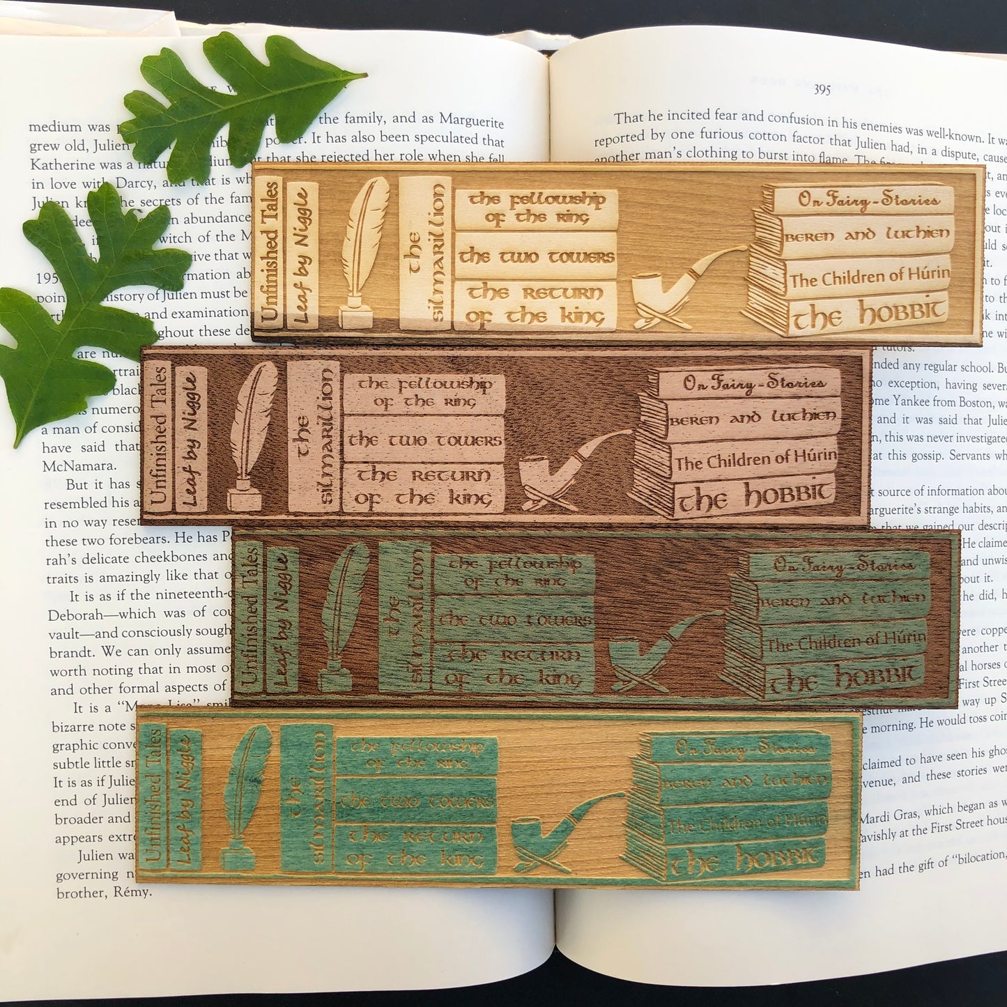 The Tolkien Shelf Wooden Bookmark