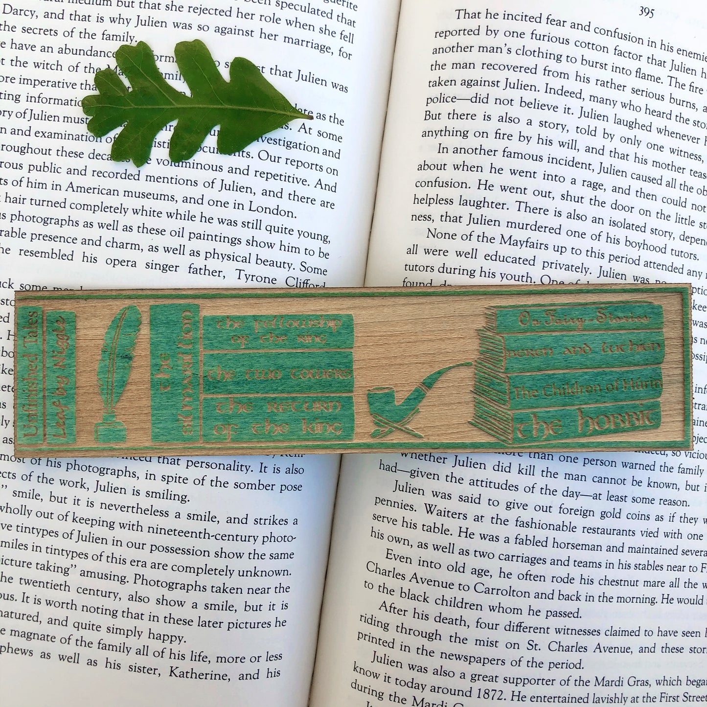 The Tolkien Shelf Wooden Bookmark