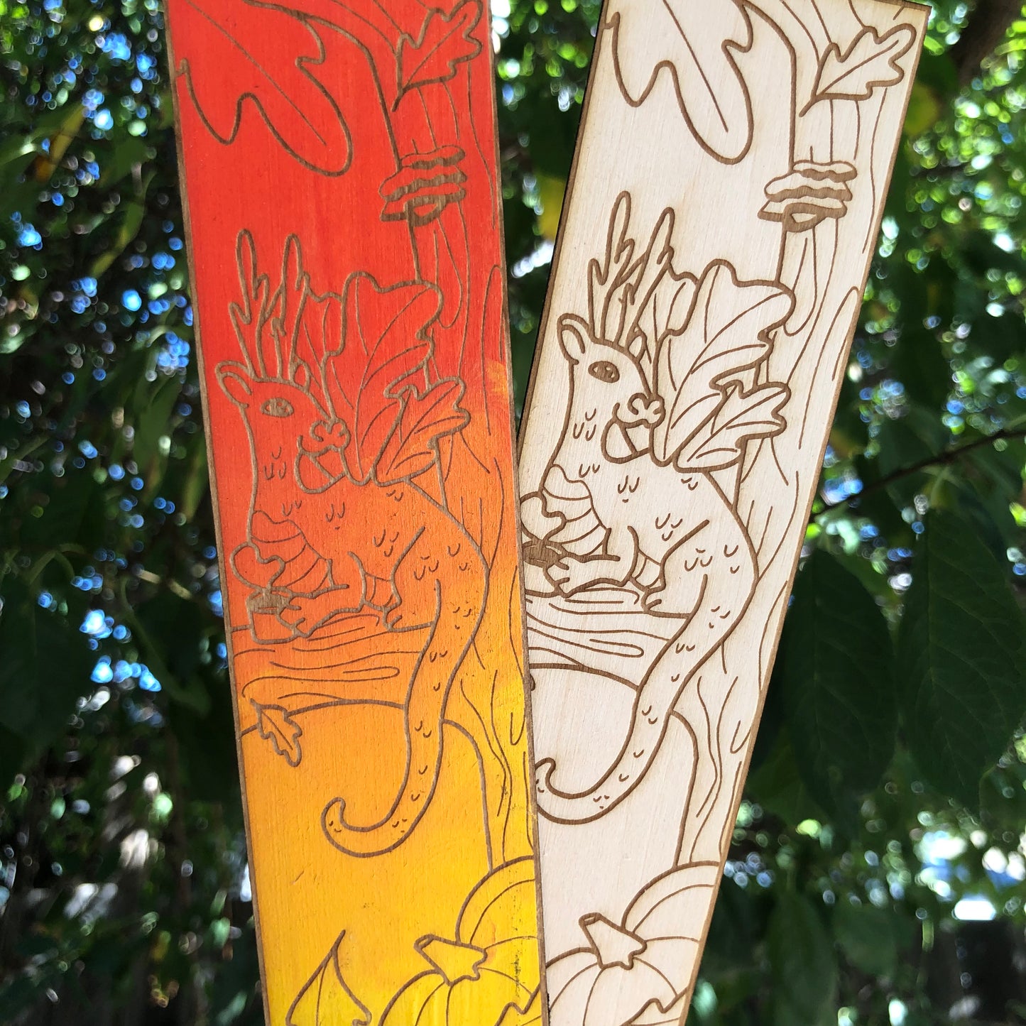 Tea Dragon Wooden Bookmark