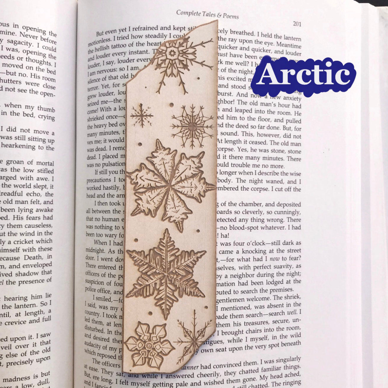Snowflake Wooden Bookmark