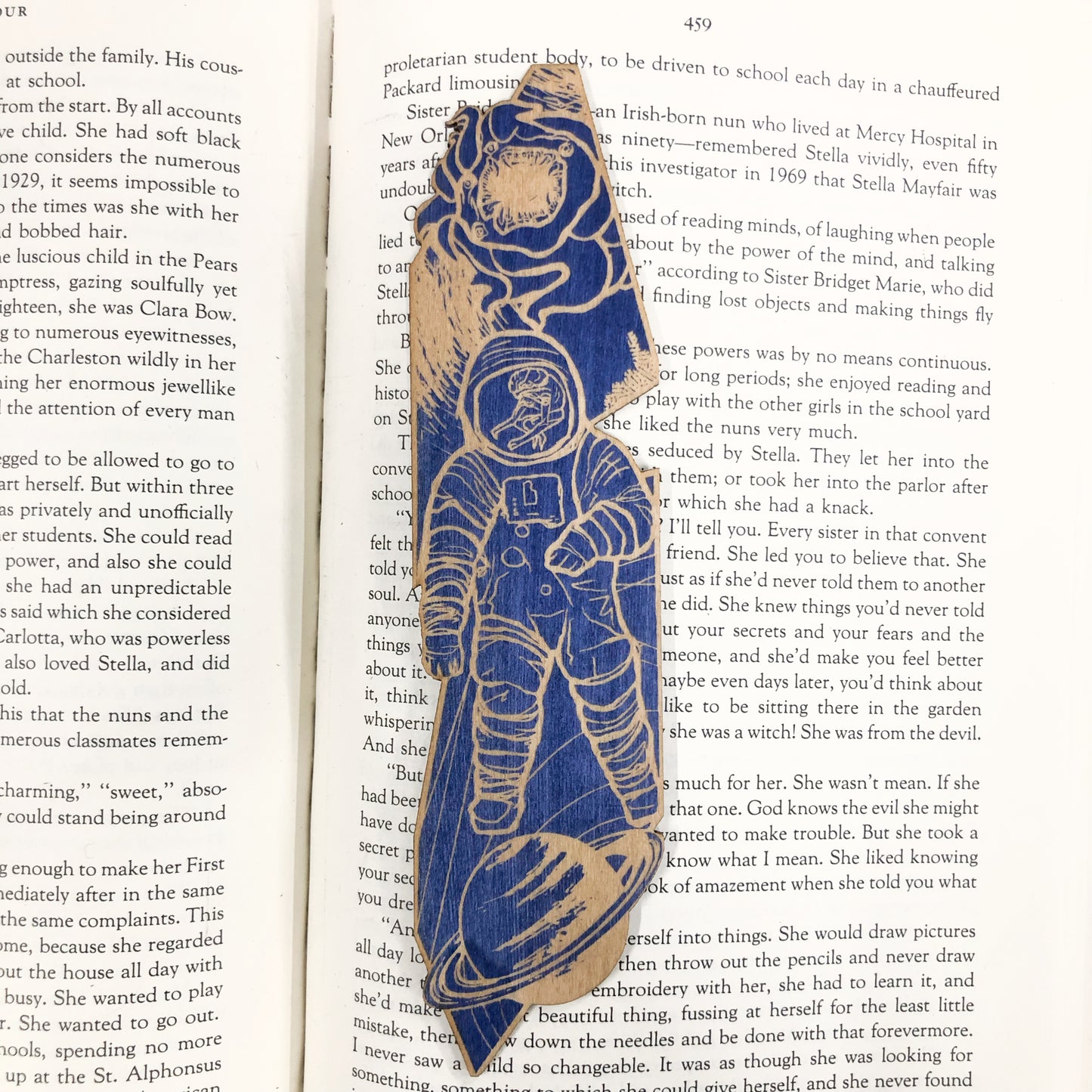 Science Fiction Space Wooden Bookmark