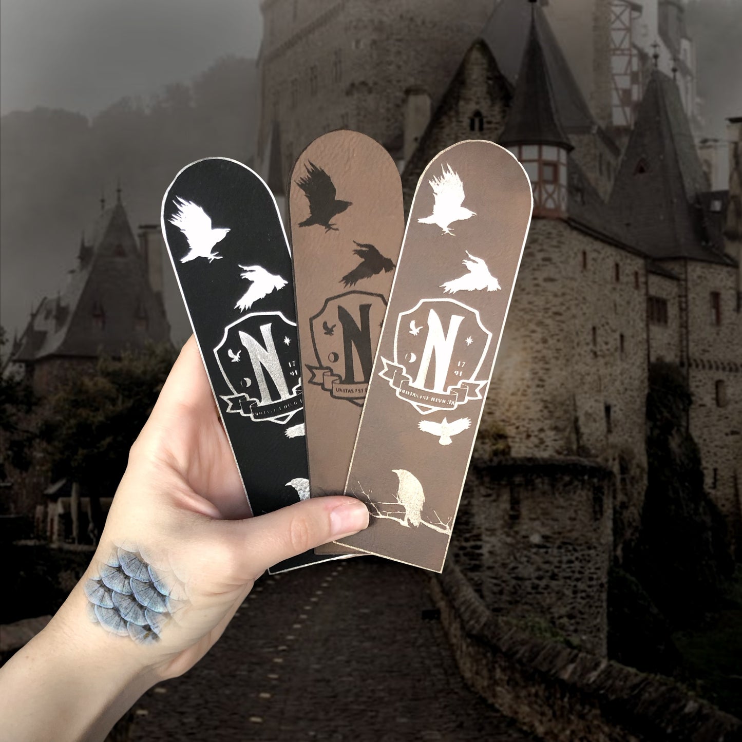Nevermore Vegan Leather Bookmark